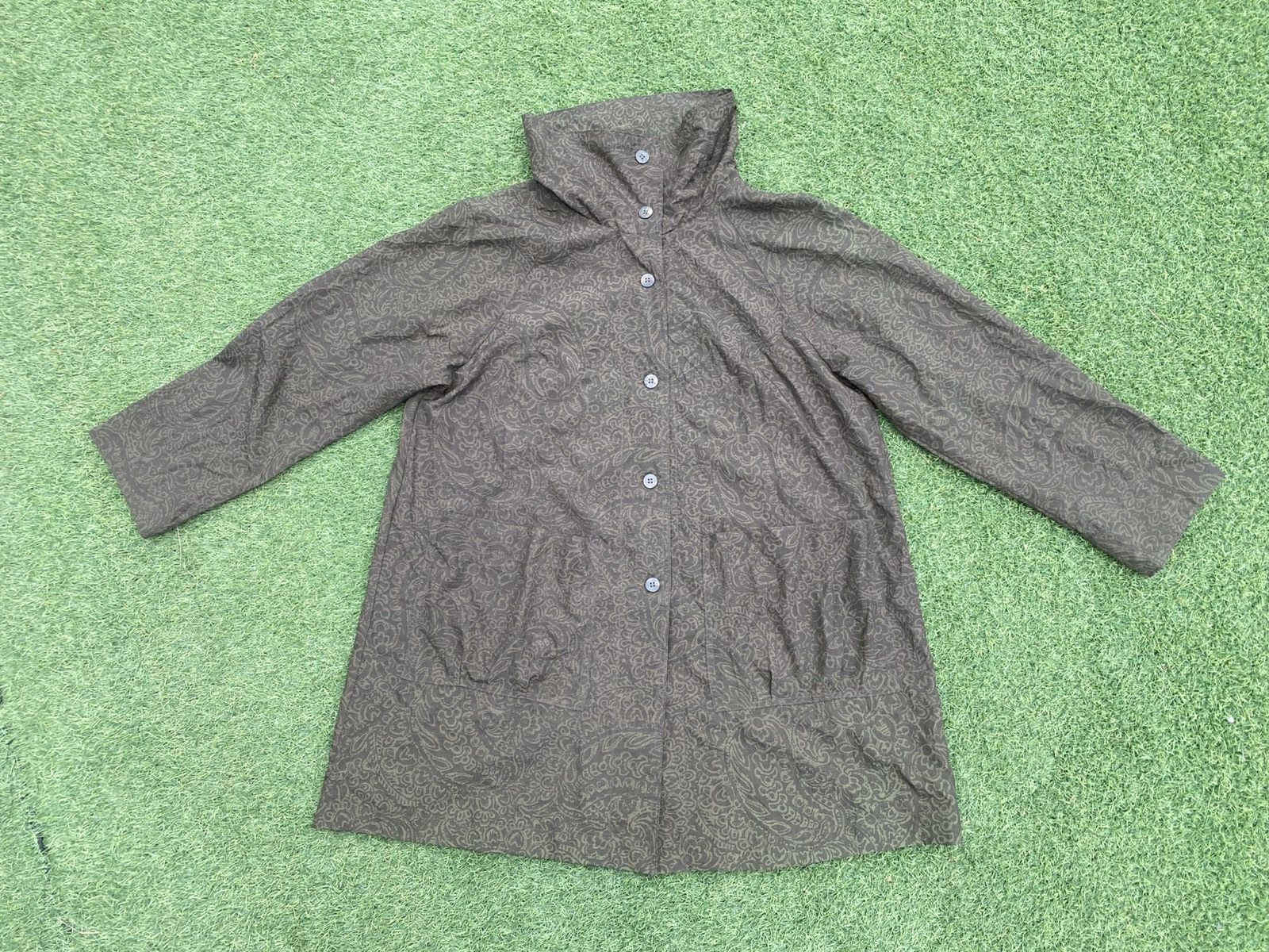 Issey Miyake Grape Co LTD Vintage Chore Floral Pattern Light Jacket Size US L / EU 52-54 / 3 - 1 Thumbnail