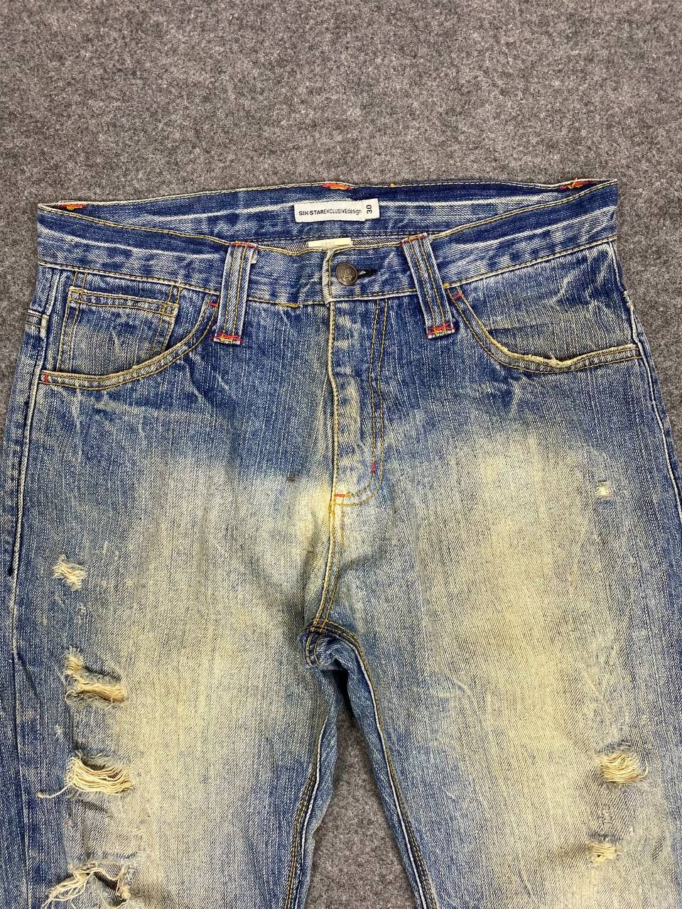 Japanese Brand japanese brand ankle cut distressed denim nice design Size US 32 / EU 48 - 6 Thumbnail