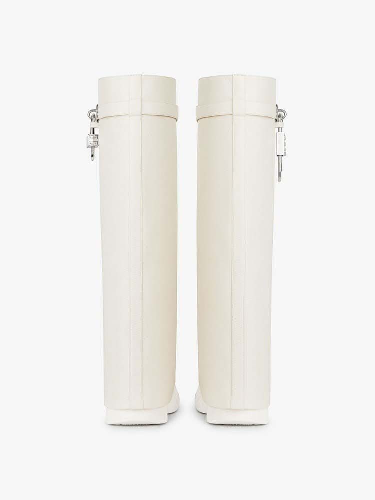 Givenchy o1srvl11e0525 Shark Lock Ankle Boots 90mm in Beige Size US 5 / IT 35 - 6 Thumbnail