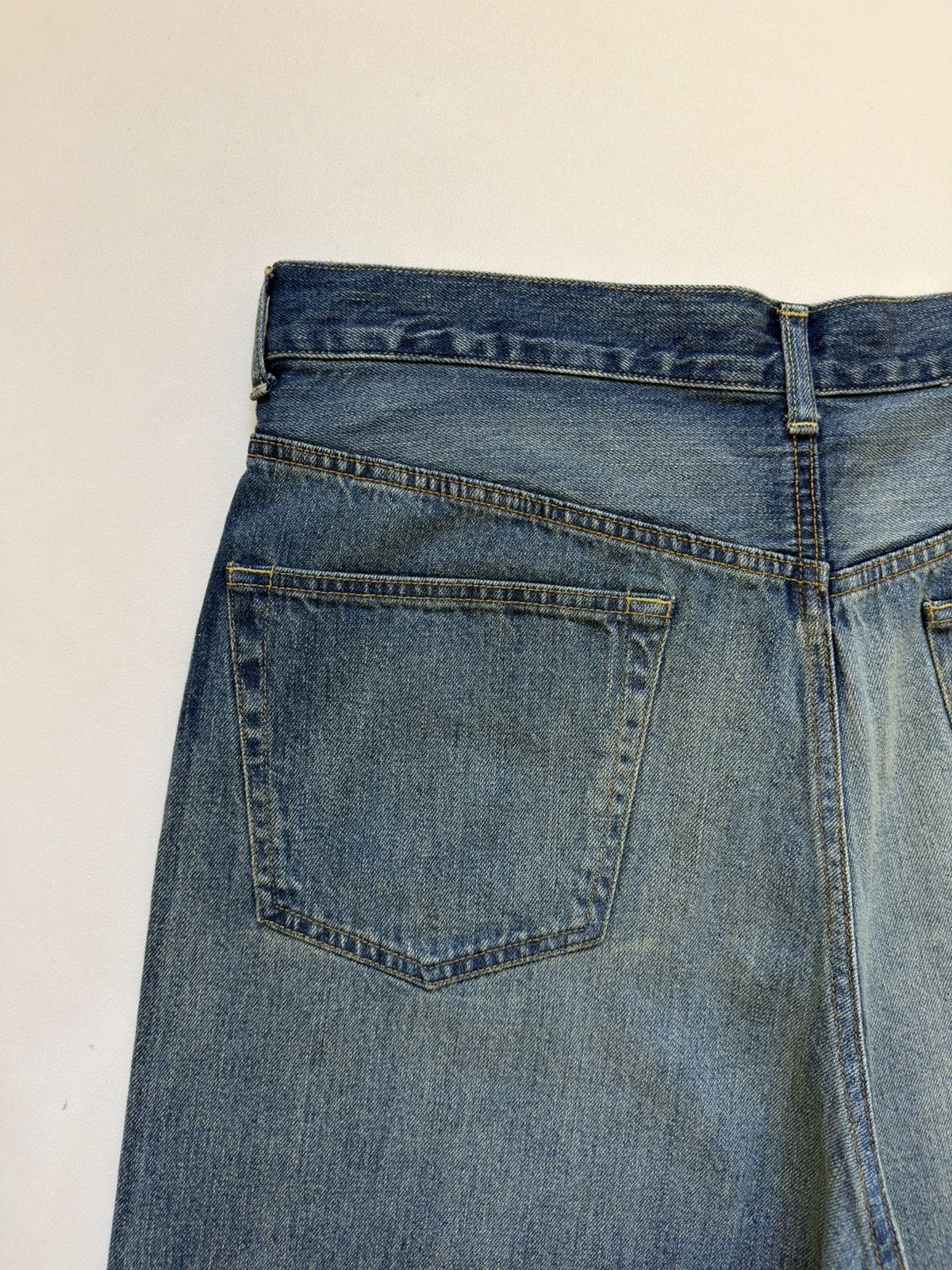 Comme des Garcons S/S 23 Wide Leg Washed Blue Denim Jeans Size US 34 / EU 50 - 13 Thumbnail