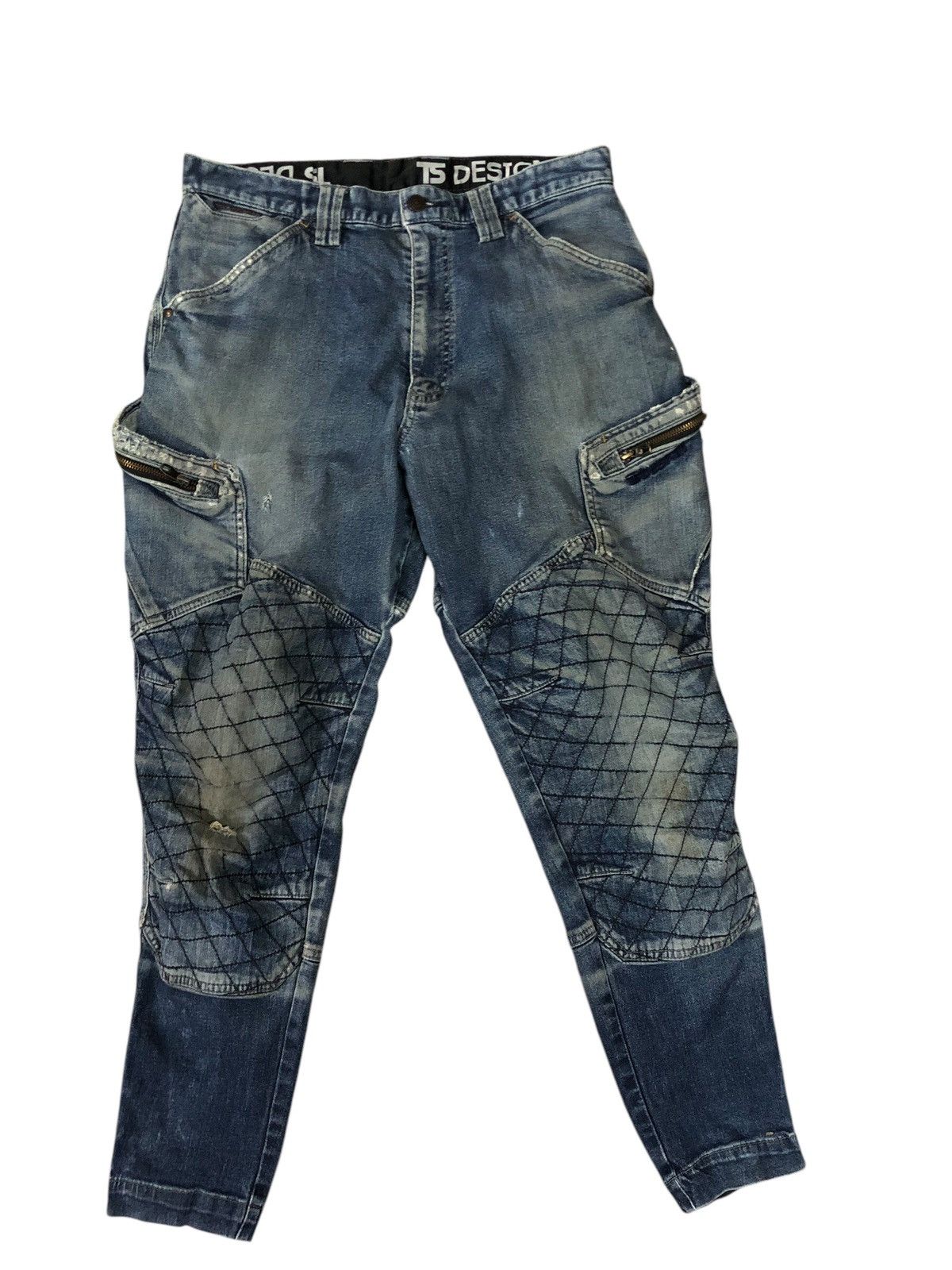 If Six Was Nine × Japanese Brand × Le Grande Bleu (L.G.B.) TS Design Biker Punk Rockabilly Denim pants Size US 31 - 1 Thumbnail