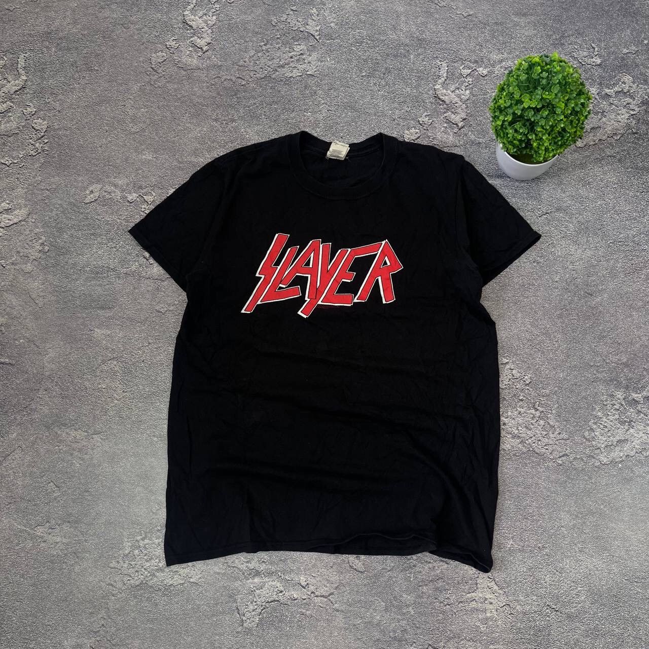 Vintage Vintage Cotton Slayer Officiak Merch Red Logo Big Logo Black Size US M / EU 48-50 / 2 - 11 Thumbnail