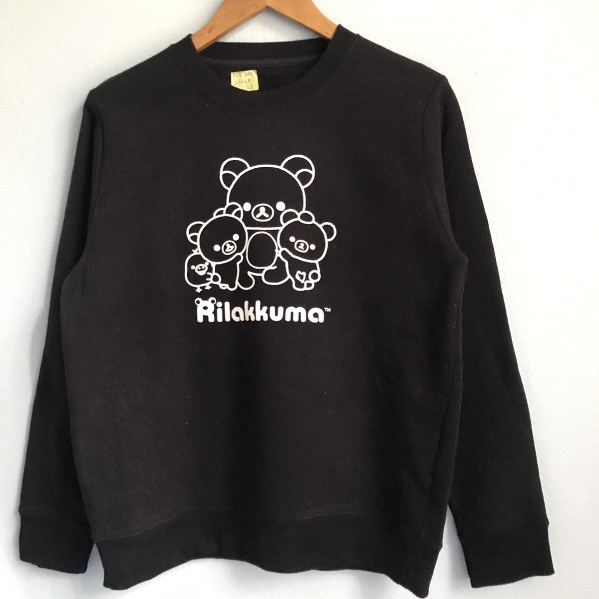 Anime × Cartoon Network Rilakkuma san-x pullover black sweatshirt Size US S / EU 44-46 / 1 - 3 Thumbnail