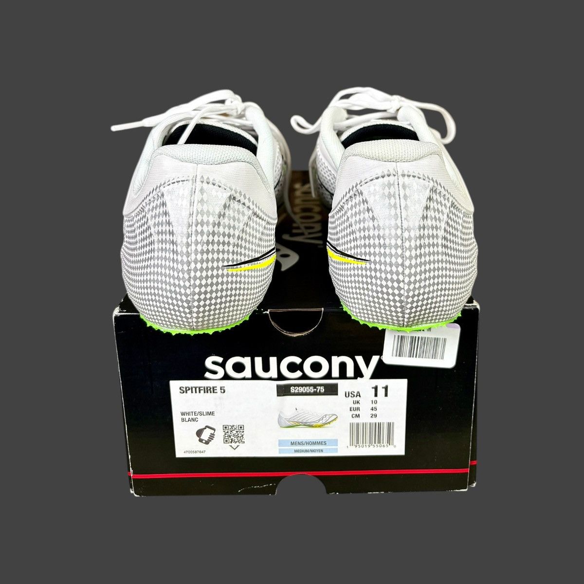 Saucony Saucony Men’s Spitfire White Yellow Running Shoes Sz 11 Size US 11 / EU 44 - 8 Thumbnail