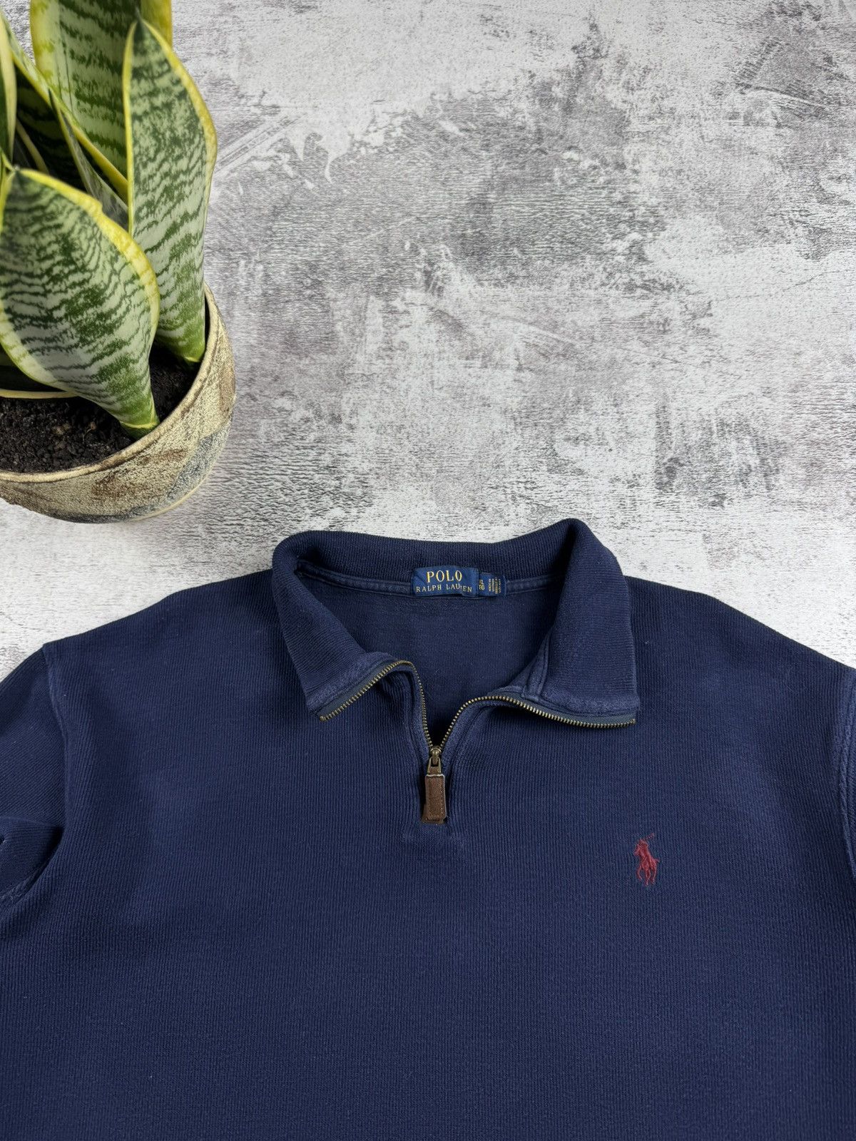 Polo Ralph Lauren Polo Ralph Lauren Retro 1/3 Zip Sweatshirt Hoodie Pullover Size US XL / EU 56 / 4 - 6 Thumbnail