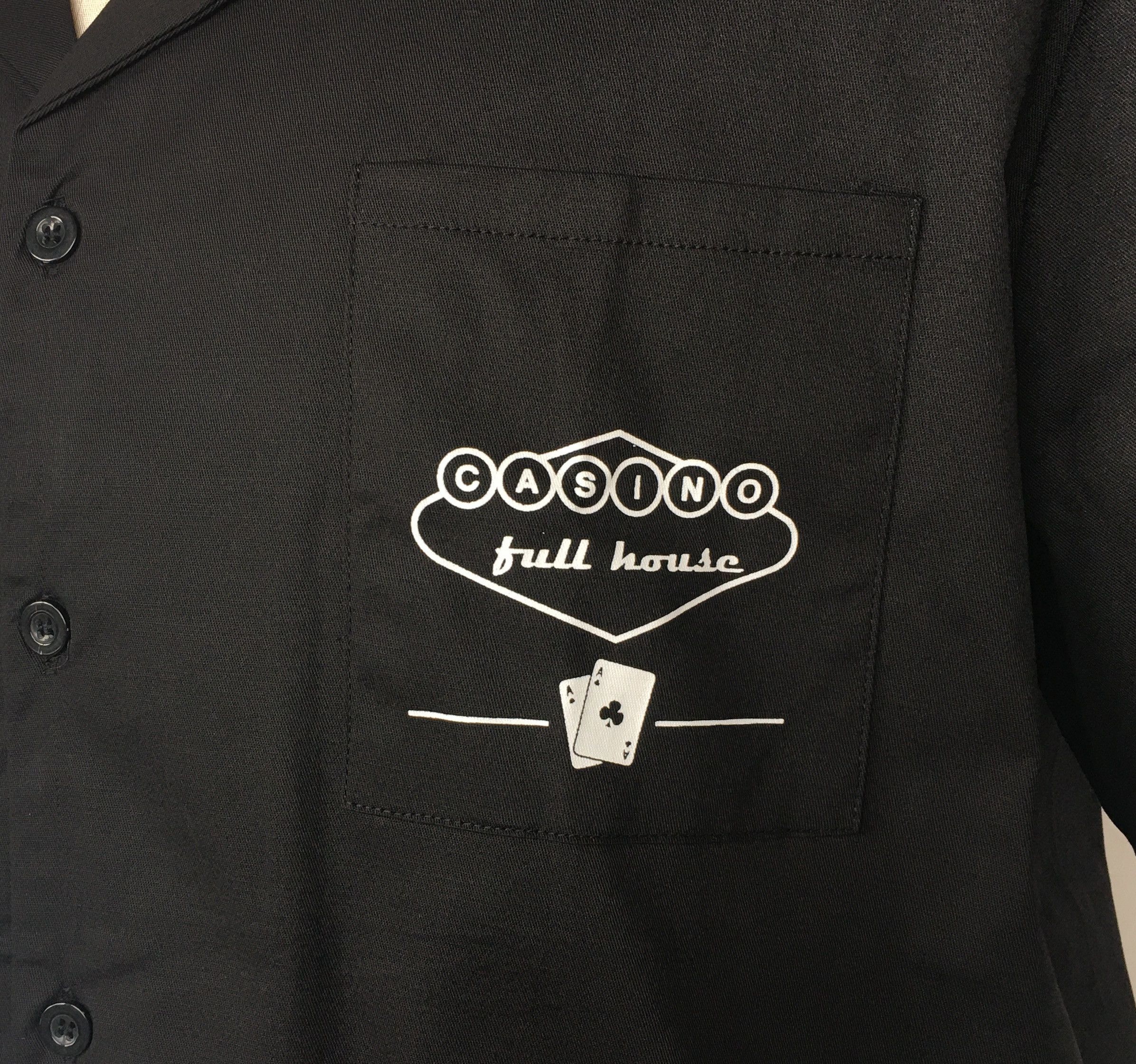 Other Black Shirts,Short Sleeves,Poker Print On The Pocket Size US XL / EU 56 / 4 - 7 Thumbnail