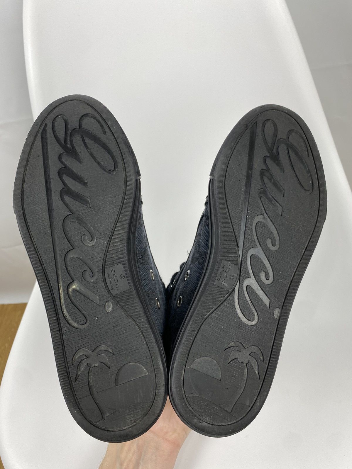 Gucci Gucci GG Signature Sneakers Hi-Top Monogrammed size 35.5 Size US 5.5 / IT 35.5 - 7 Thumbnail