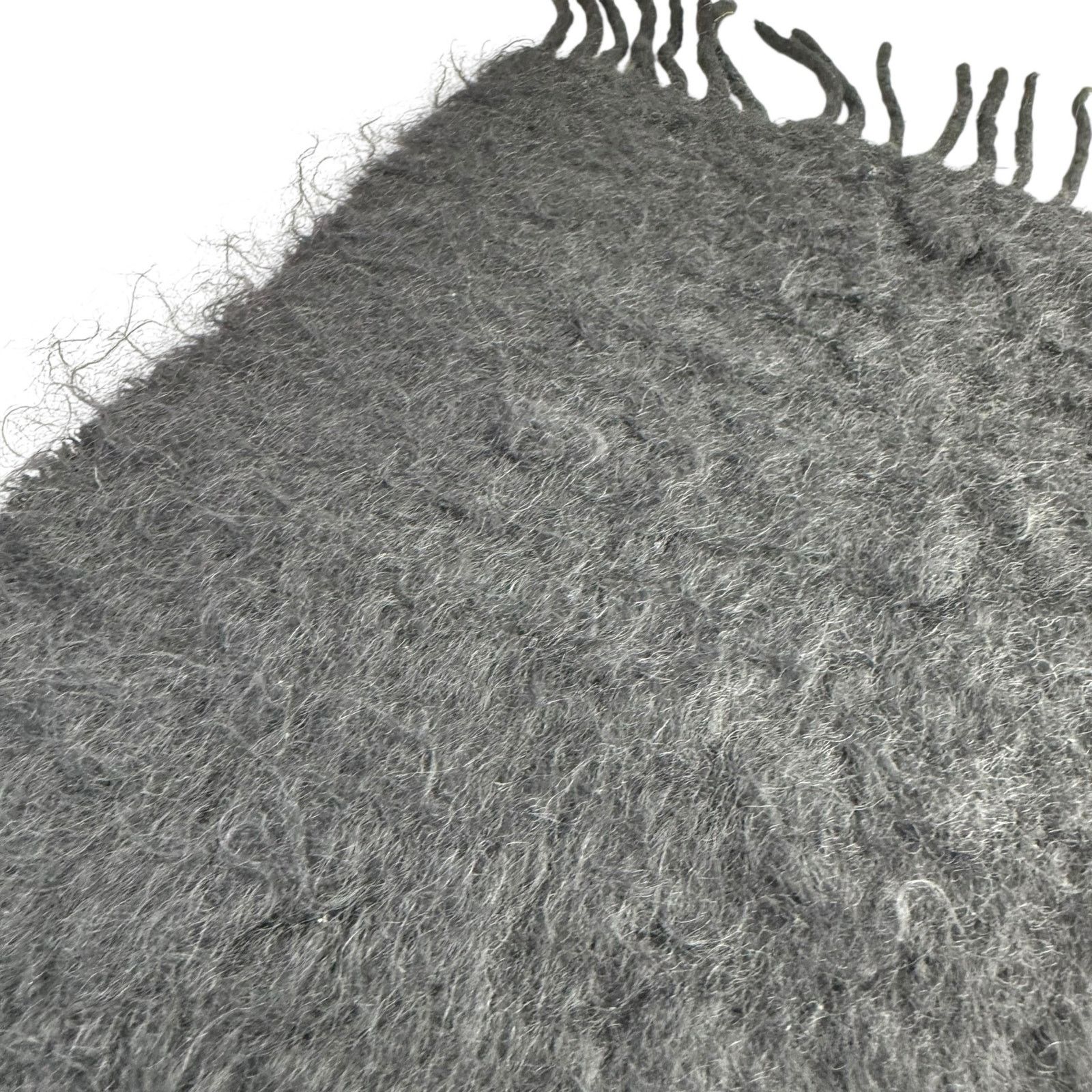 Loewe Loewe Black Mohair & Wool Scarf Size ONE SIZE - 6 Thumbnail