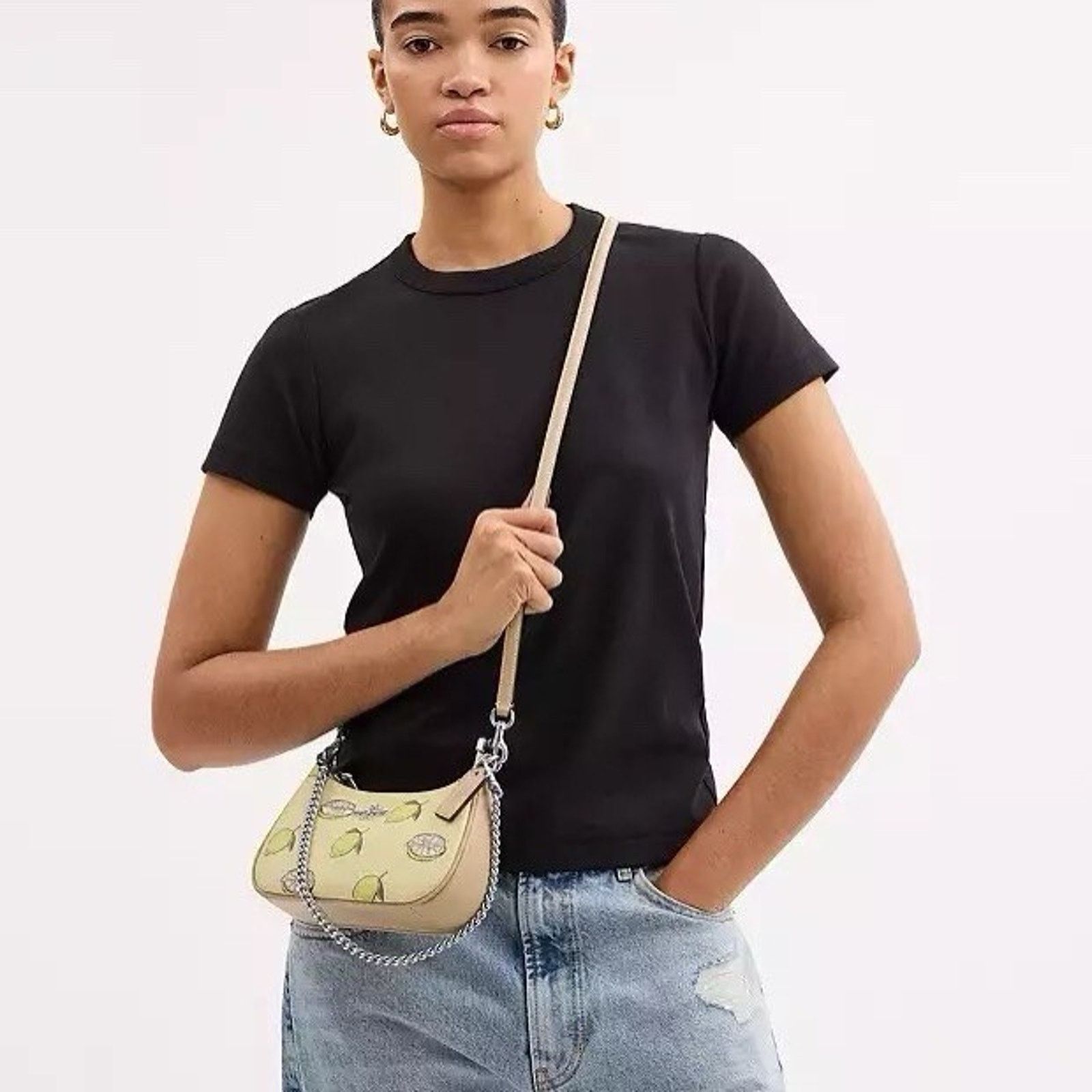 Coach NWT Coach Teri Mini Crossbody Bag Signature Lemon CAL21 Size ONE SIZE - 8 Thumbnail