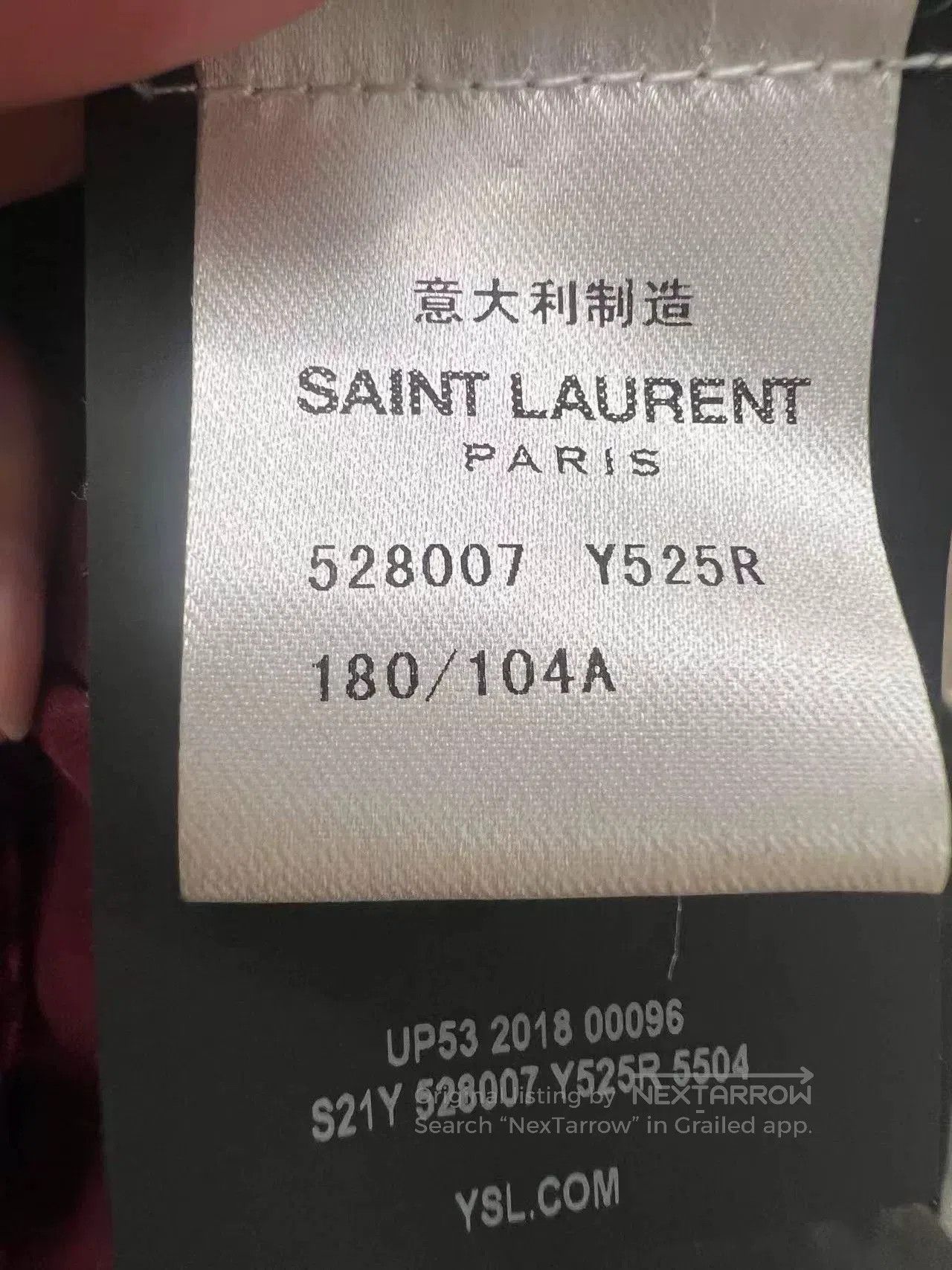 Saint Laurent Paris Saint Laurent Red Velvet Embroidered Shirt. Size US M / EU 48-50 / 2 - 6 Thumbnail