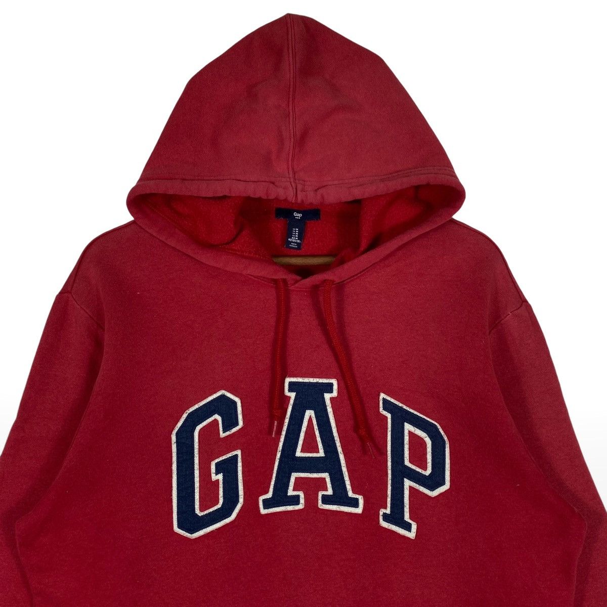 Gap × Vintage Vintage GAP Hoodie Sweater Red Pullover Jumper Size M Size US M / EU 48-50 / 2 - 4 Thumbnail
