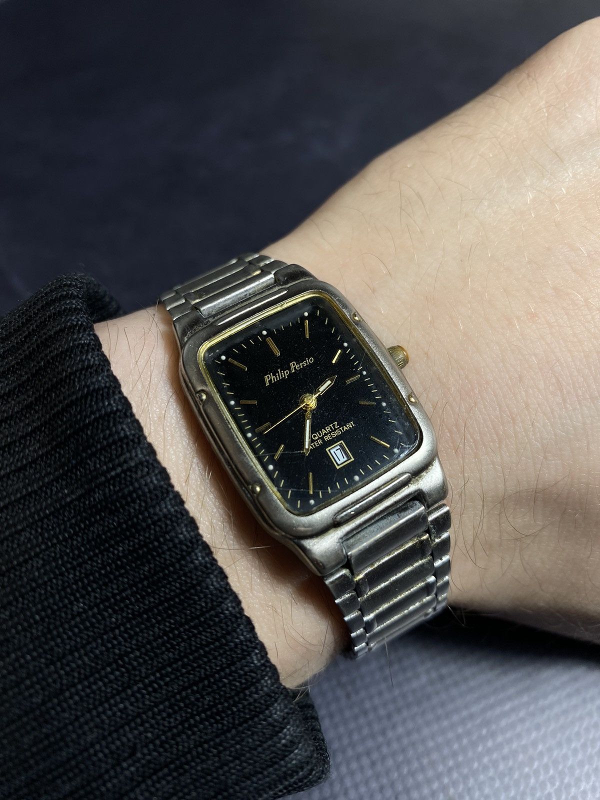 Vintage Retro Philip Persio Vintage Quartz Watch Japanese Brand Size ONE SIZE - 5 Thumbnail