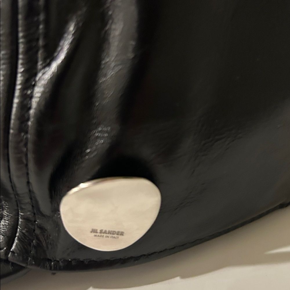 Jil Sander Jil Sander men’s Black Calfskin Cap, Black, Size Small, NWT Size ONE SIZE - 8 Thumbnail