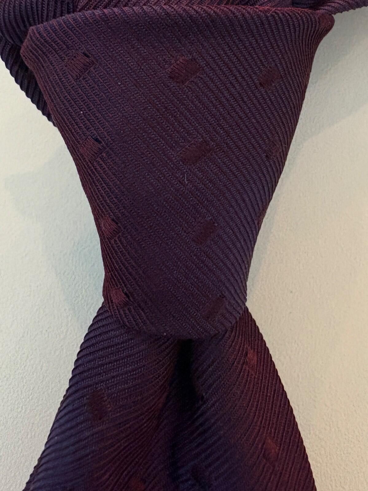 Baldessarini Baldessarini Hugo Boss Italy Silk Tie Deep Plum Size ONE SIZE - 5 Thumbnail