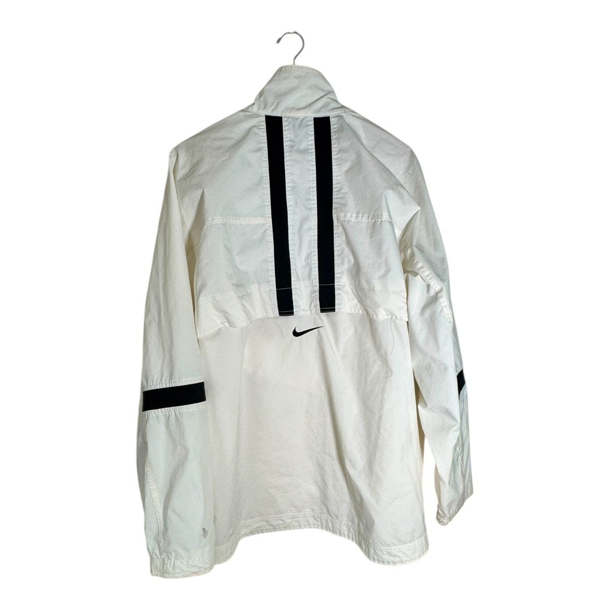 Nike Vintage 90s Nike White Label Half Zip Windbreaker White L Size US L / EU 52-54 / 3 - 5 Thumbnail