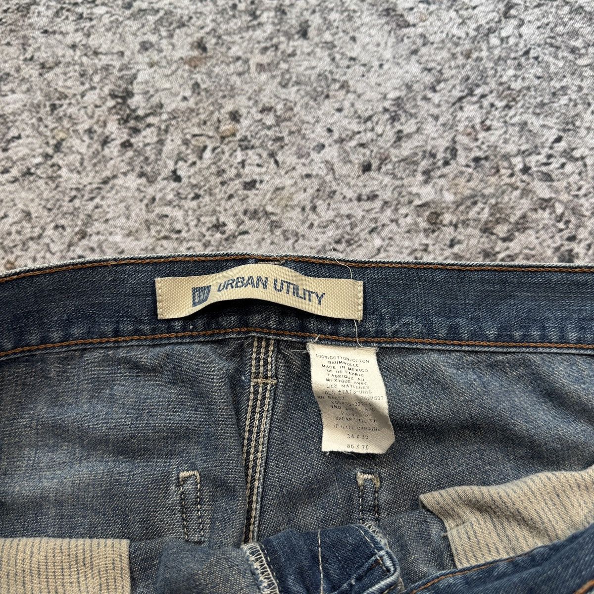 Gap 2000s Y2K Gap Urban Utility Faded Thrashed Jeans ERD Grunge Size US 34 / EU 50 - 5 Thumbnail