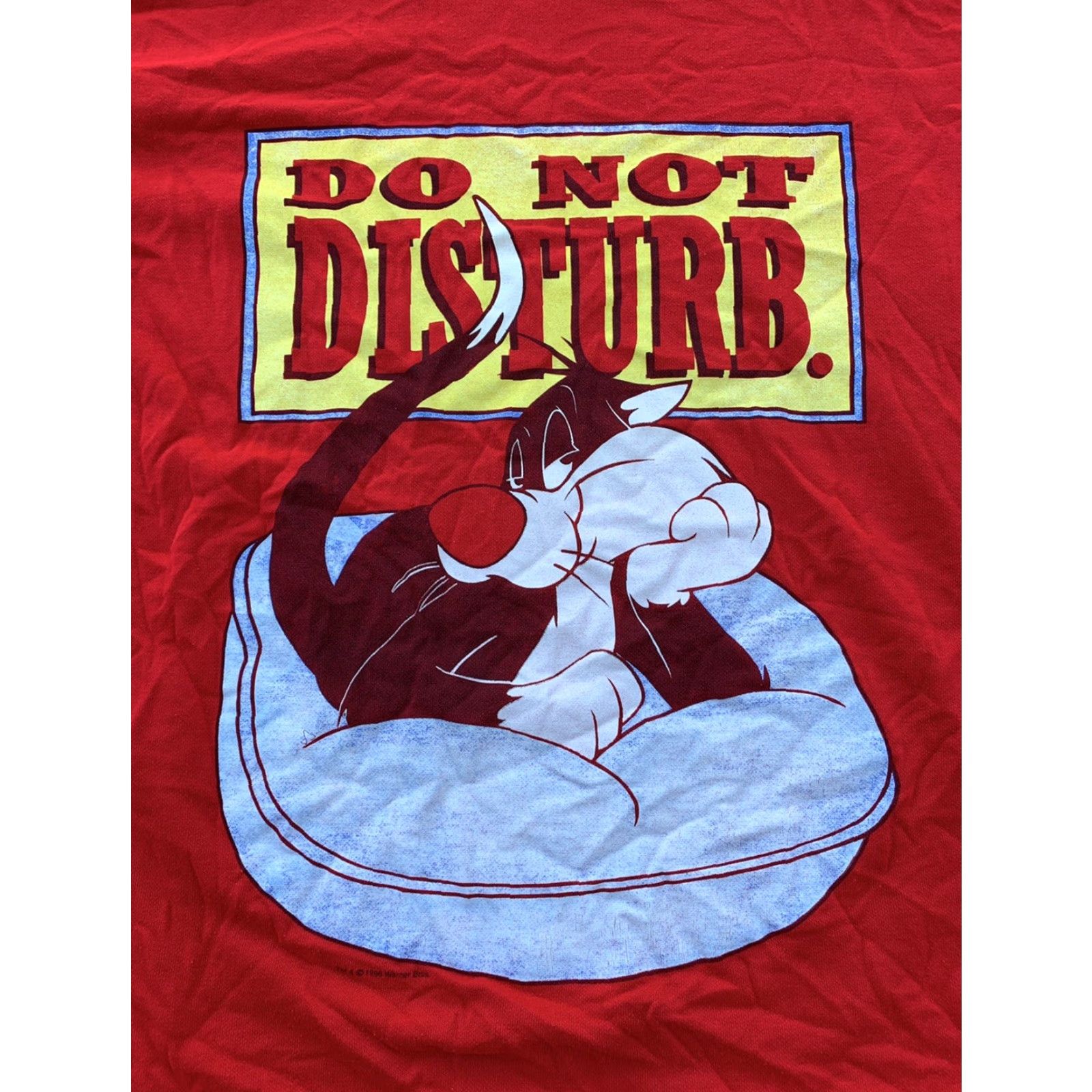 Vintage VTG 90s Looney Tunes Sylvester Long Sweatshirt Sleepy Heads 1990s Red One Size Adults Men Women Boys Girls Night Shirt Top Hoodie Size ONE SIZE - 4 Thumbnail