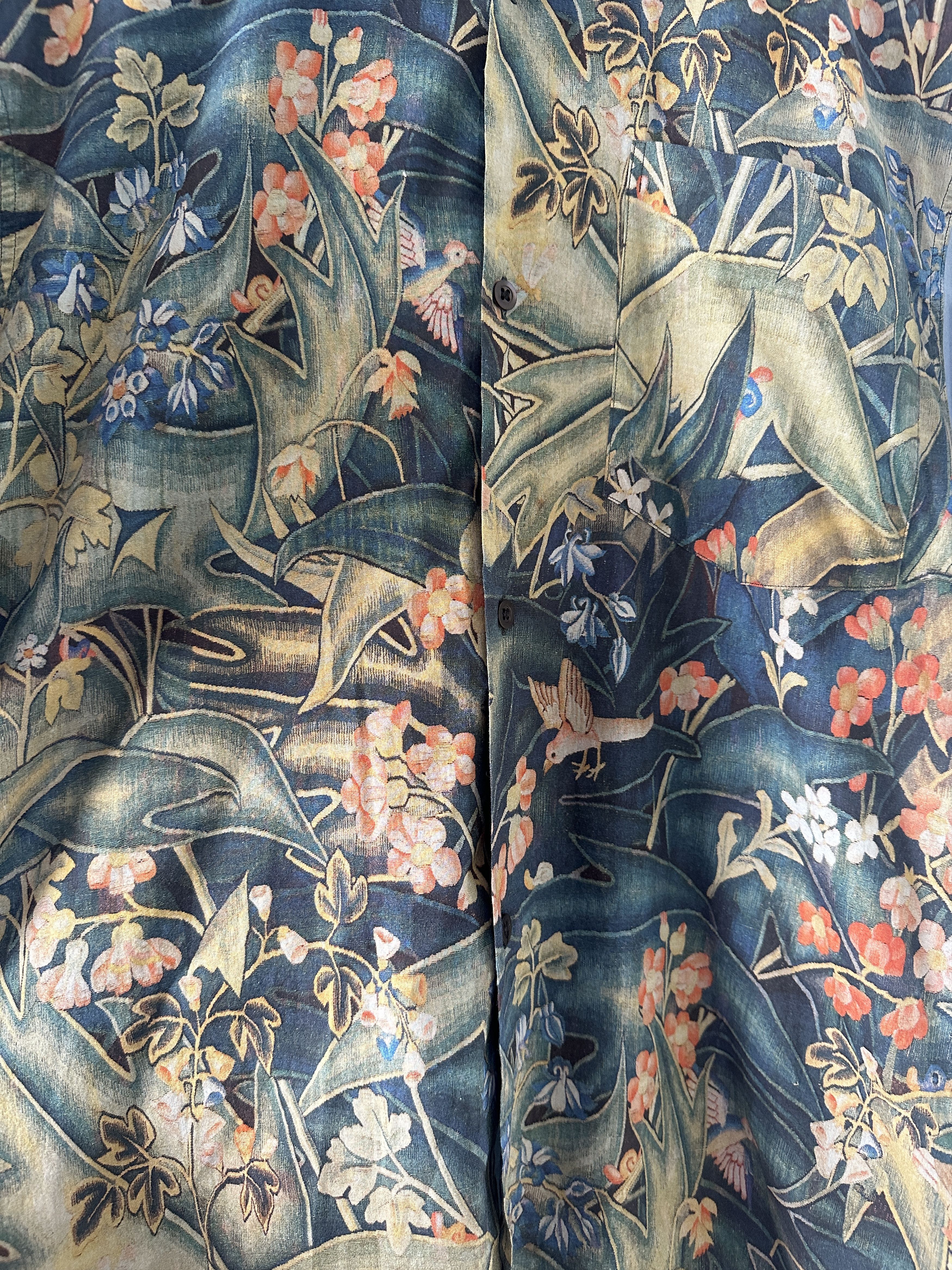 Dries Van Noten Dries Van Noten Floral Button Up Shirt Size US S / EU 44-46 / 1 - 3 Thumbnail