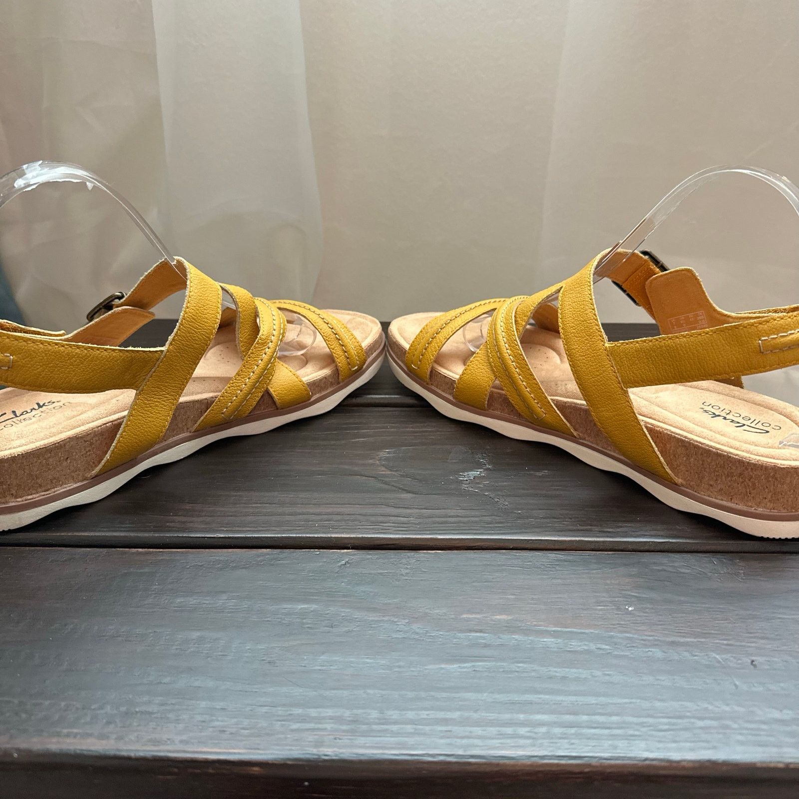 Clarks Clarks Brynn Step Women's Sandal Yellow Size 9.5 W WIDE NWOT Size US 9.5 / IT 39.5 - 5 Thumbnail