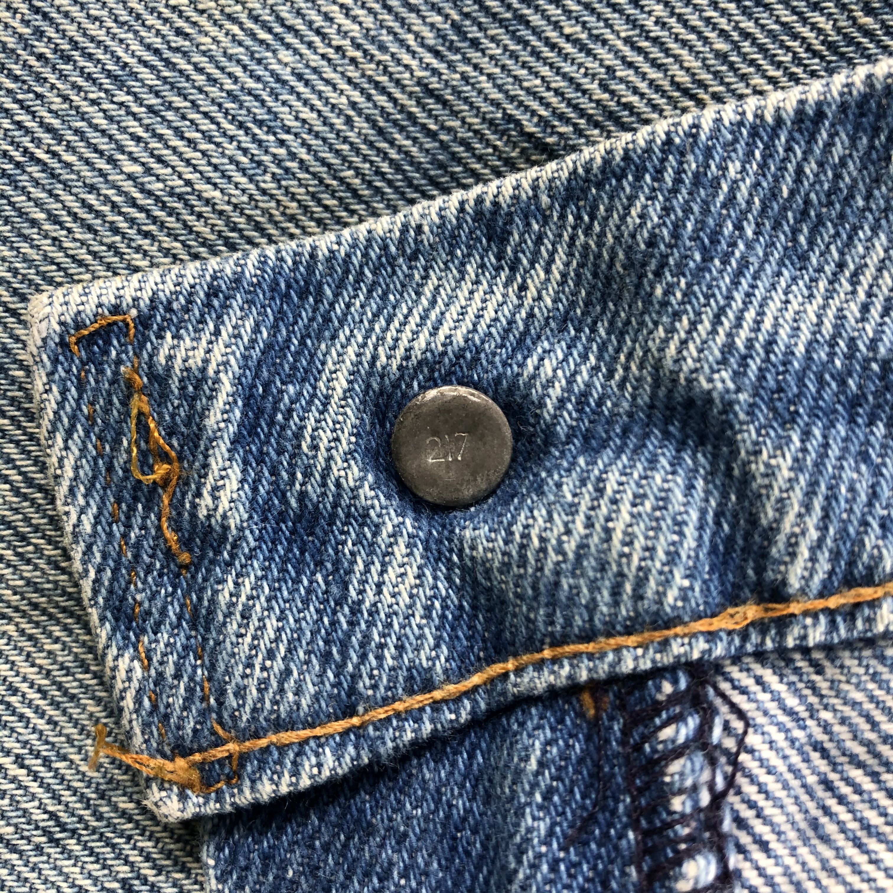 Levi's 90s Vintage Blue Wash Levis 516 Jeans-J2042 Size US 33 - 11 Thumbnail