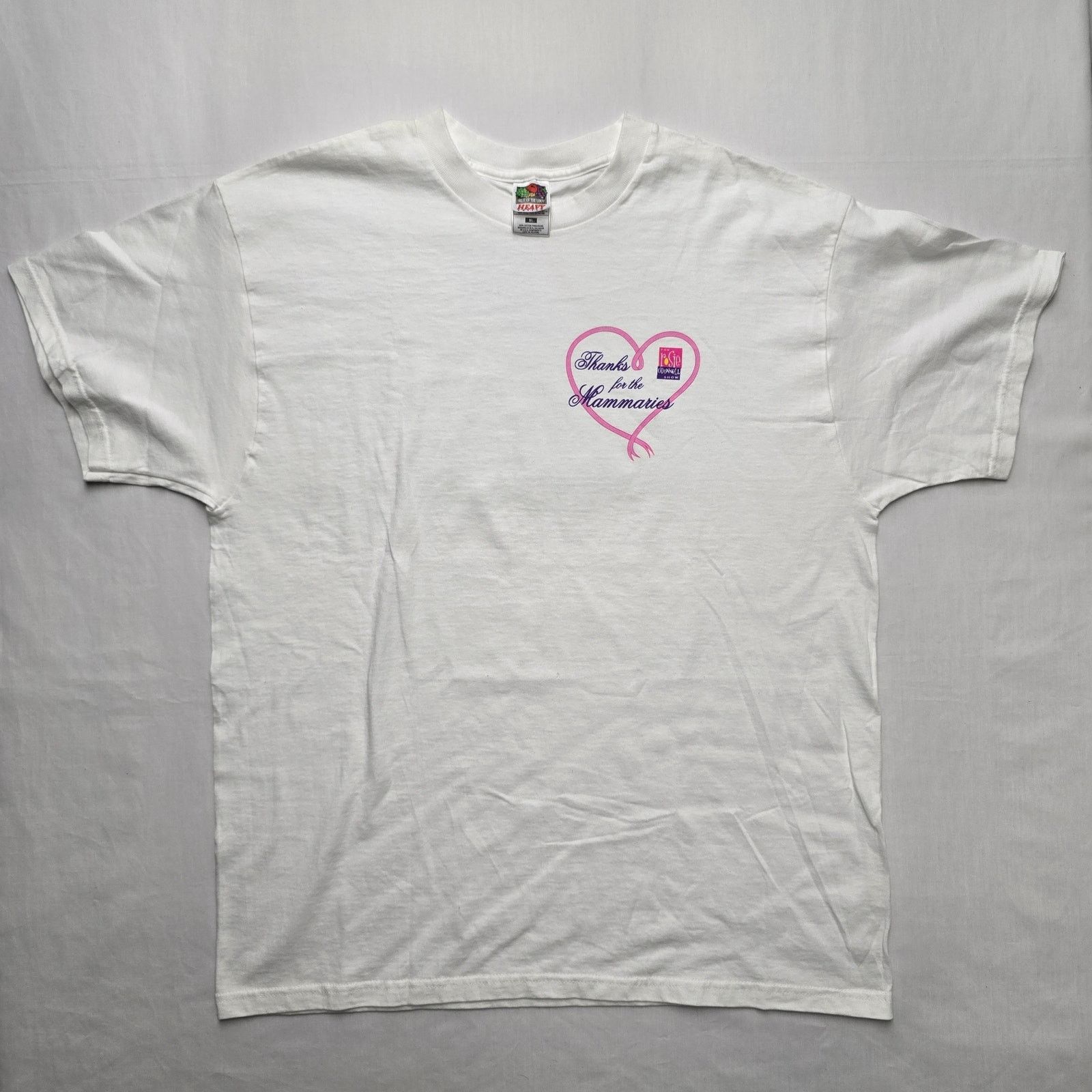 Fruit Of The Loom × Vintage Vintage Rosie O'Donnell Thanks for the Mammaries XL Tee Size US XL / EU 56 / 4 - 1 Thumbnail