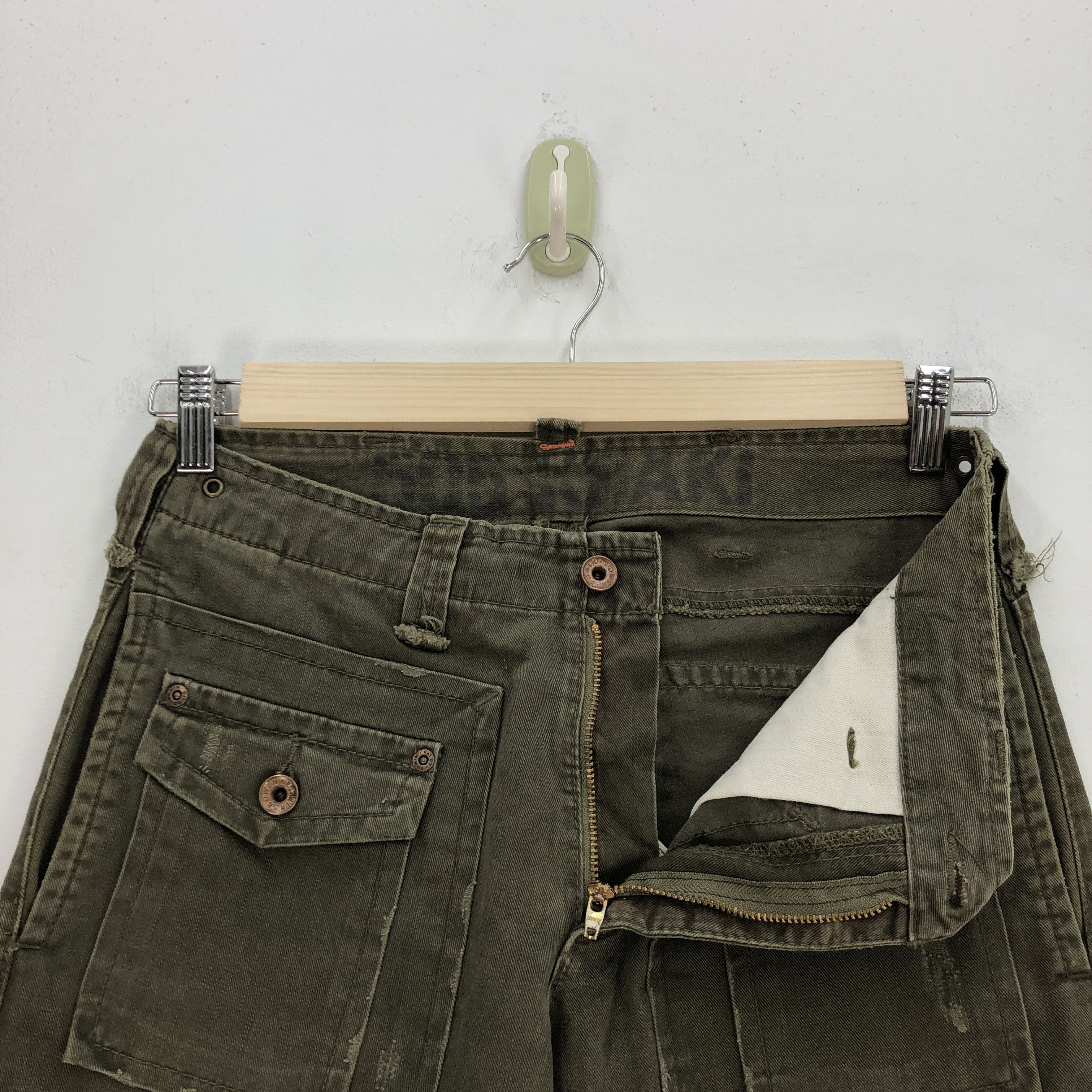 Japanese Brand Japanese Jeans Japanese Multi Pocket Denim Cargo Pants Size US 30 / EU 46 - 5 Thumbnail