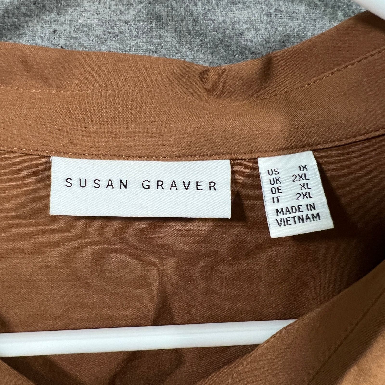 Other Susan Graver Regular Stretch Woven Button Size XL / US 12-14 / IT 48-50 - 3 Thumbnail