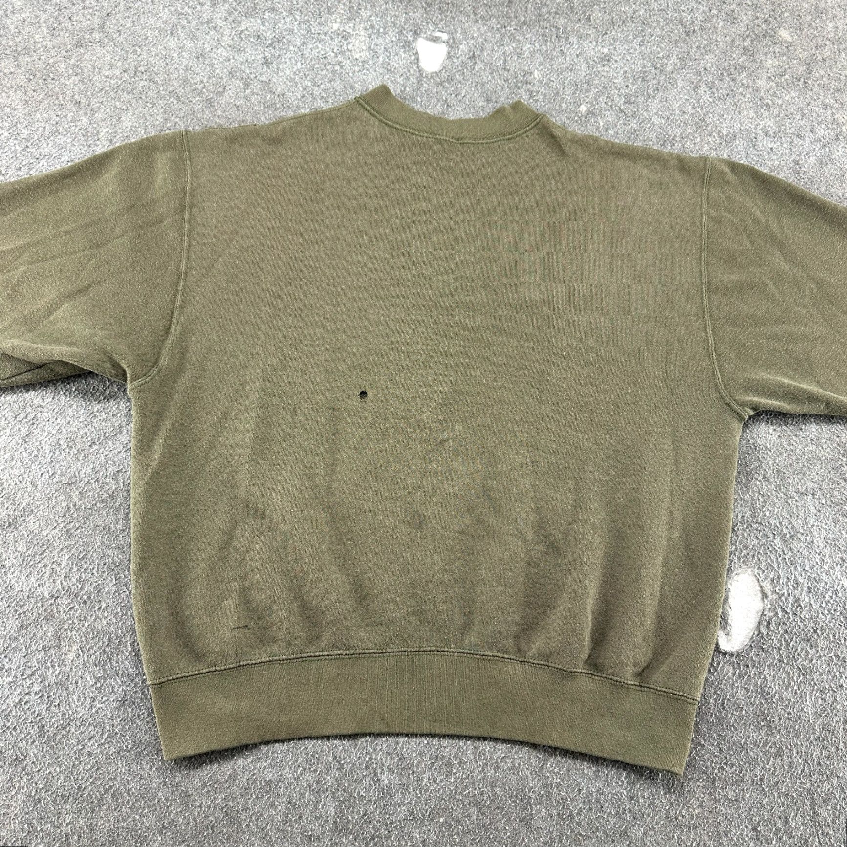 Vintage VINTAGE USMC Sweatshirt Mens L Green Pullover Crew Neck 90s Military Army Pockets Logo Regular Size US L / EU 52-54 / 3 - 5 Thumbnail