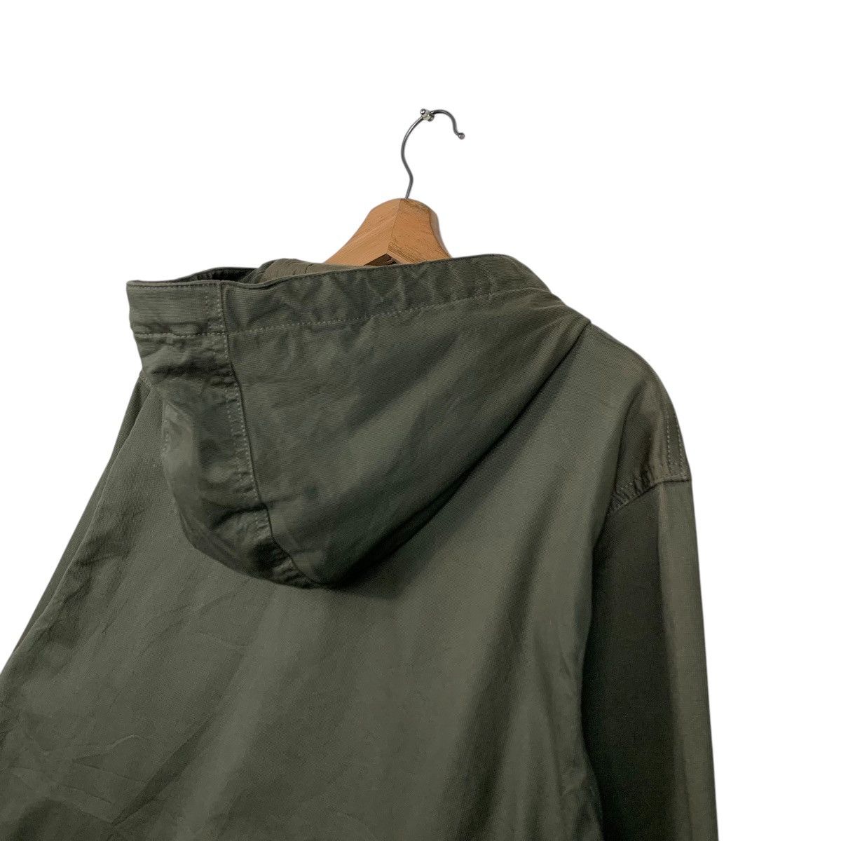Beams Japan BEAMS Olive Green Button Zipper Hooded Jacket #1622-C72 Size US L / EU 52-54 / 3 - 22 Thumbnail