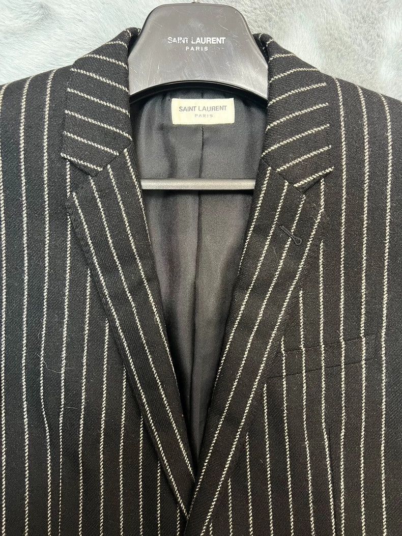 Saint Laurent Paris Saint Laurent Striped Wool Blazer Jacket-2507 Size US L / EU 52-54 / 3 - 3 Thumbnail