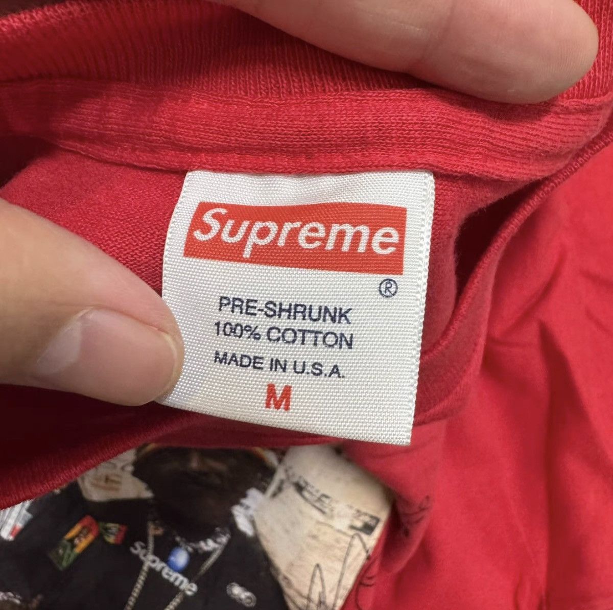 Supreme Supreme Lee Perry photo tee medium red Size US M / EU 48-50 / 2 - 3 Thumbnail