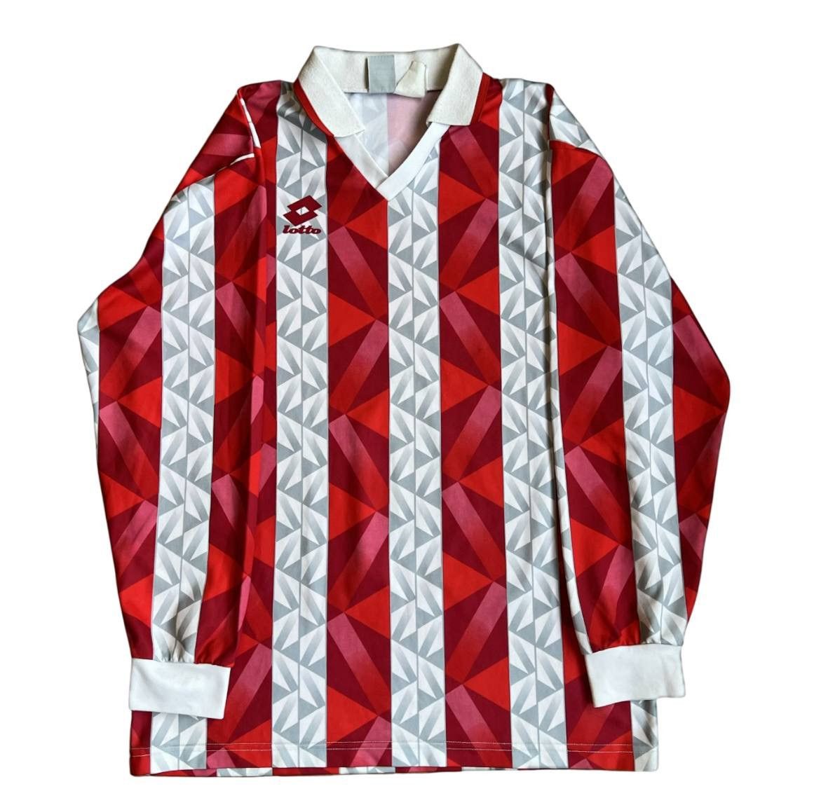Lotto Sport 90’S LOTTO SPORT TEMPLATE RED ICONIC SOCCER FOOTBALL JERSEY Size US L / EU 52-54 / 3 - 1 Thumbnail