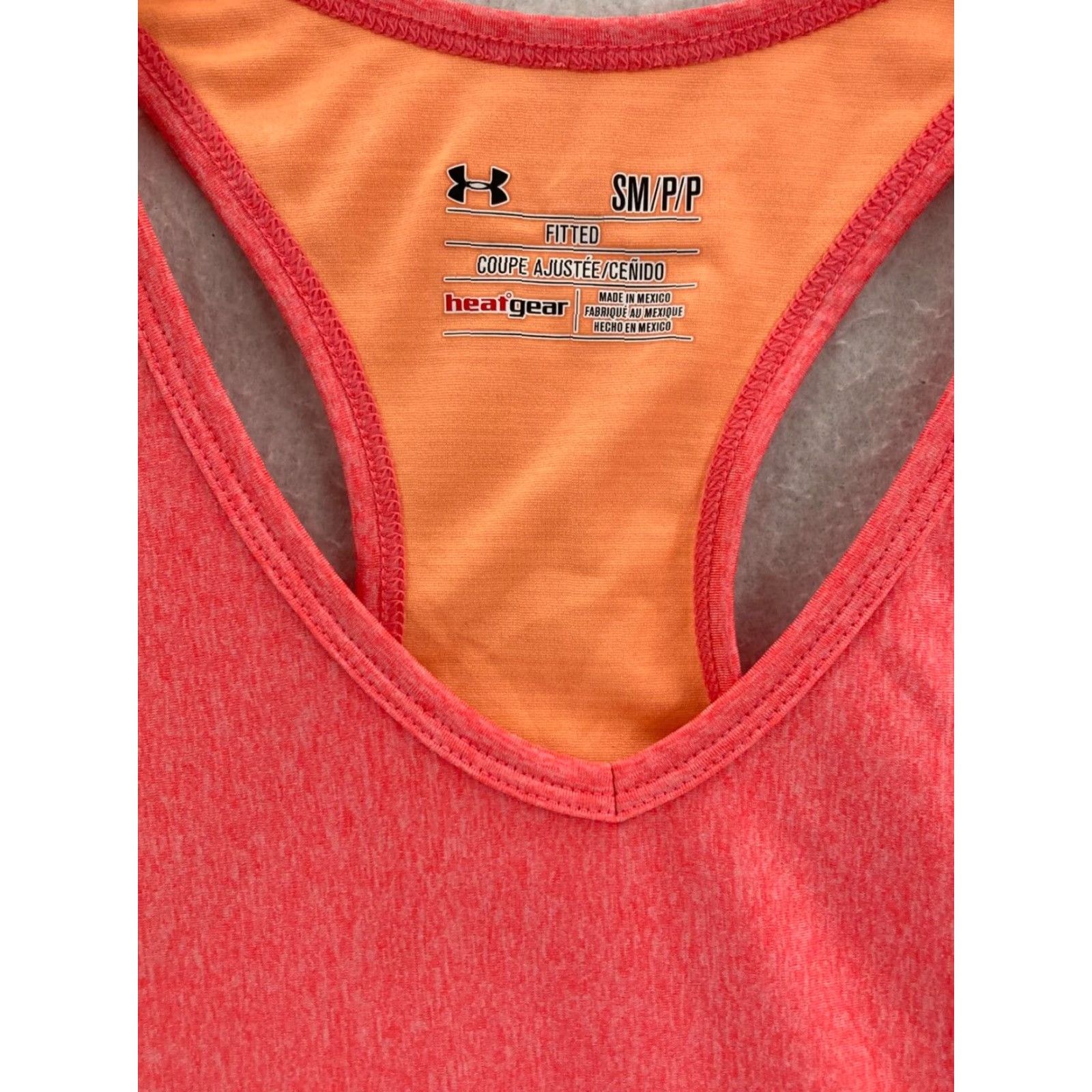 Under Armour Under Armour Shirt Womens Small Pink Fitted Heatgear Tank Top Size S / US 4 / IT 40 - 5 Thumbnail