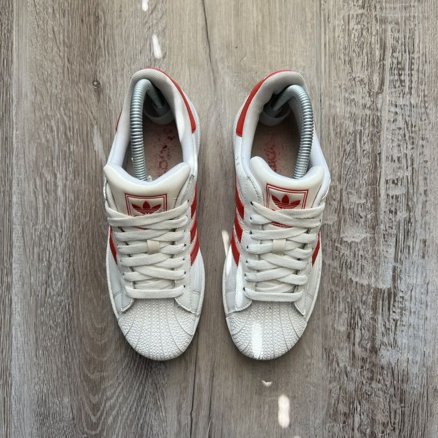 Adidas × Vintage ADIDAS • Superstar 2 "White/Red" (4.5M) Size US 5 / EU 37 - 5 Thumbnail