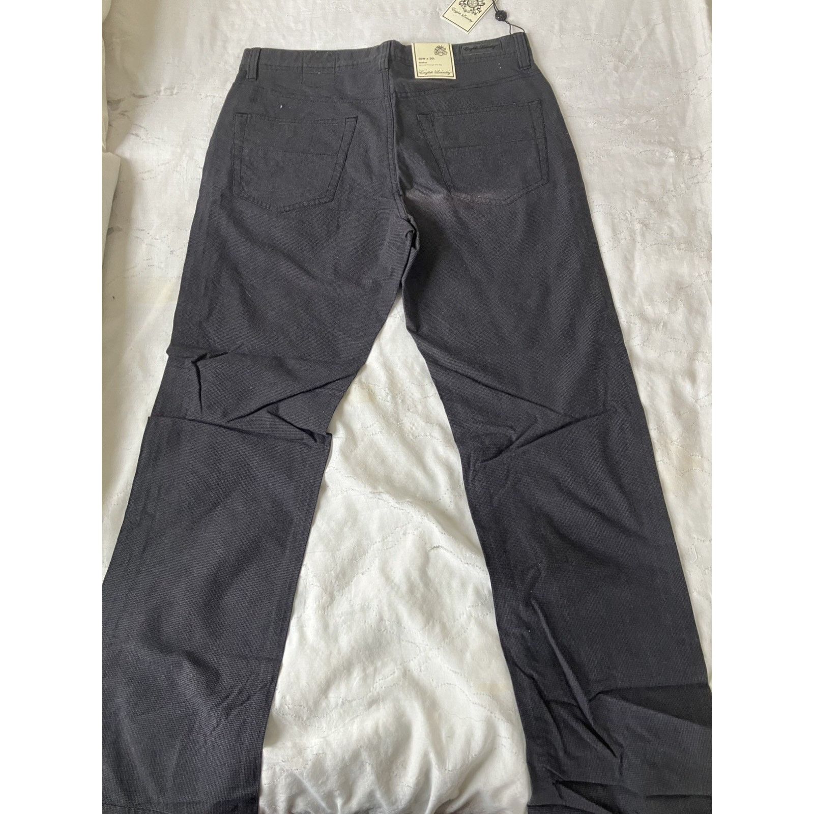 English Laundry English Laundry Walker Pants 30x30 NWT 100% Cotton Dark Gray Size US 30 / EU 46 - 4 Thumbnail