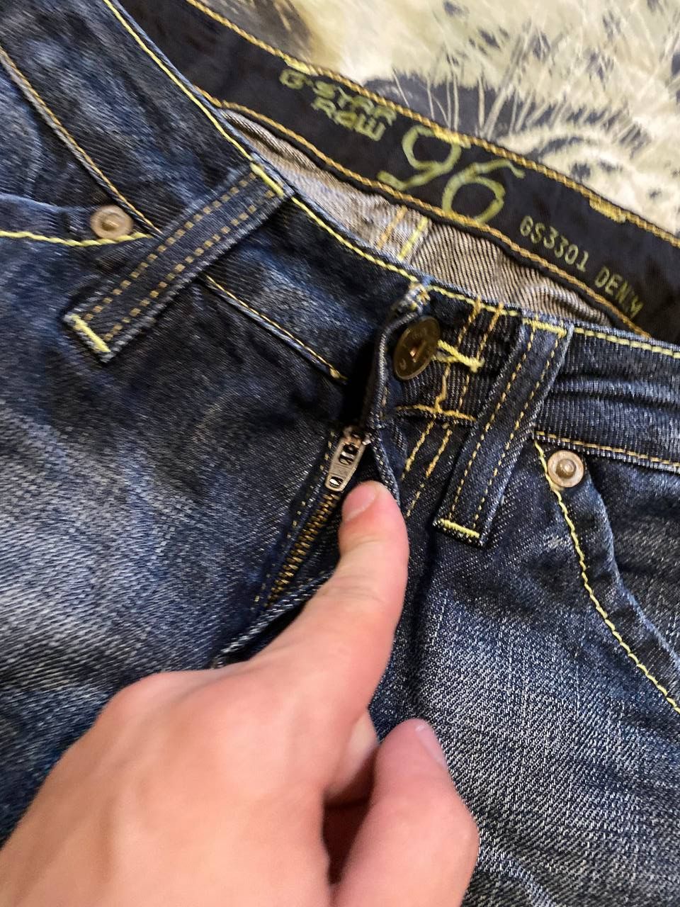 G-Star Vintage G-Star Raw Regular Fit Denim Jeans Size 26 Size US 26 / EU 42 - 8 Thumbnail