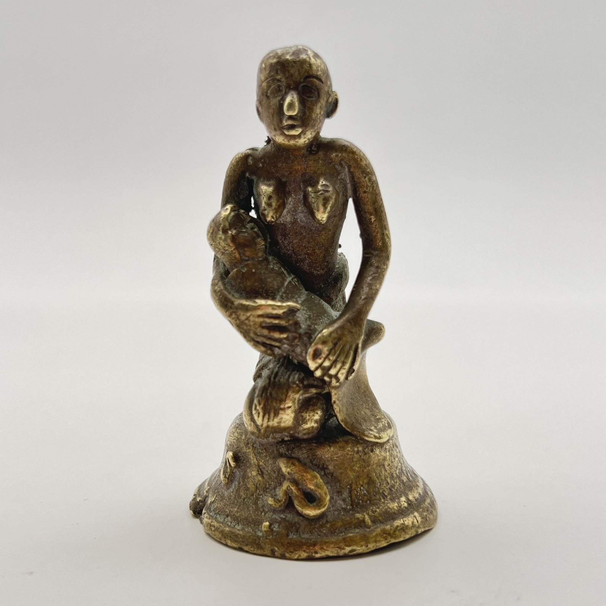 Vintage Antique Cast Bronze Brass Decor Figure primitive Size ONE SIZE - 4 Thumbnail
