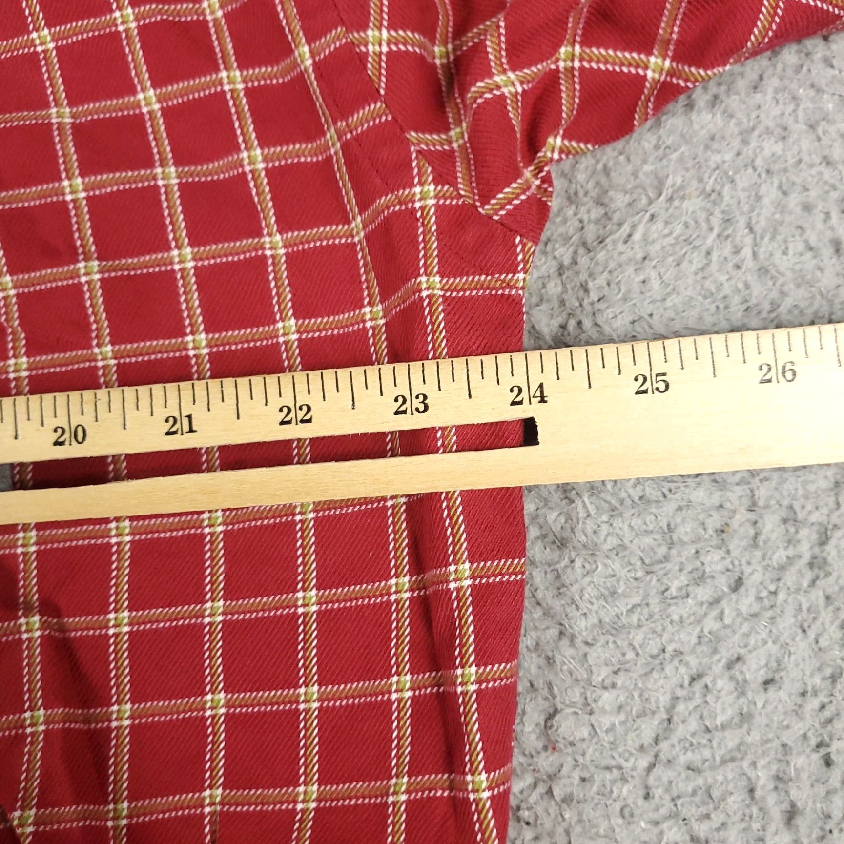 Tommy Hilfiger Tommy Hilfiger Shirt Mens Large Red Plaid Button-Up Long Sleeve Casual Size US L / EU 52-54 / 3 - 5 Thumbnail
