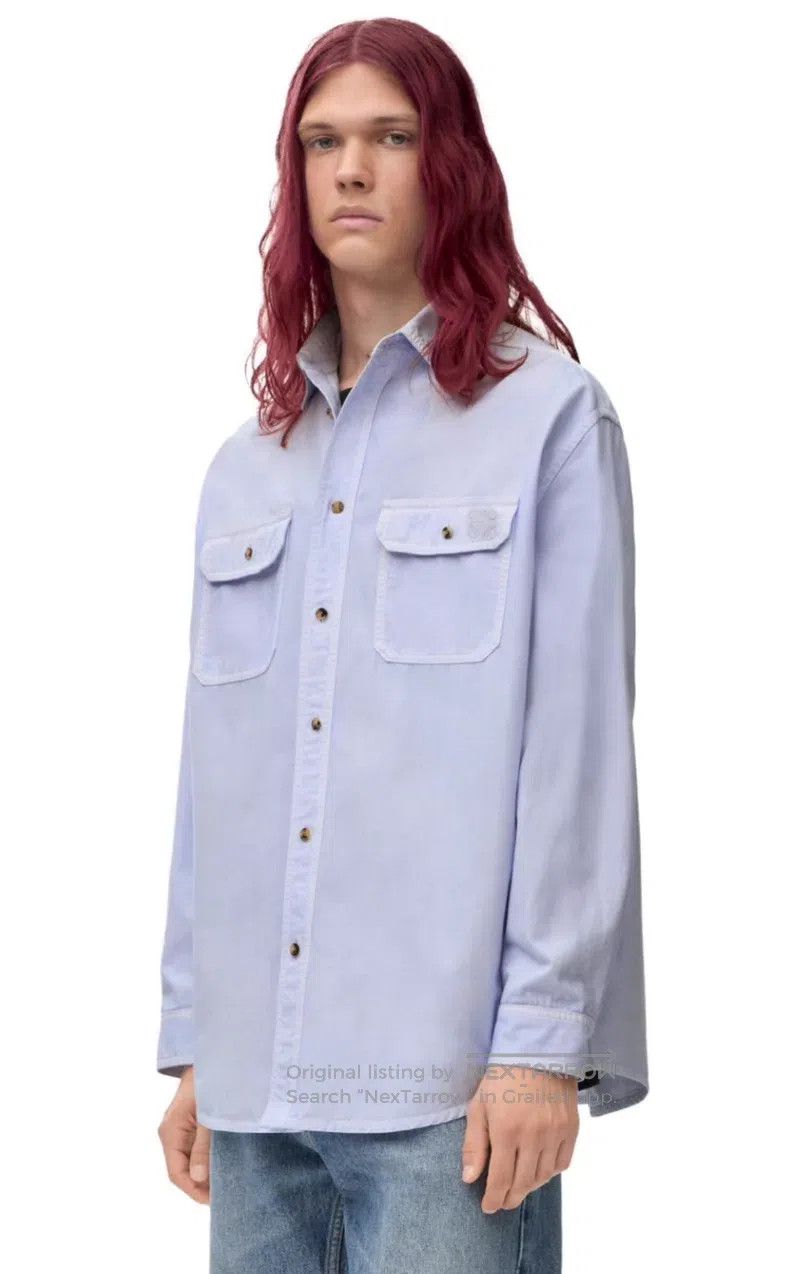 Loewe Loewe size 38 Men's Long Sleeve Shirt, 25ss Model, Embroide Size US S / EU 44-46 / 1 - 9 Thumbnail