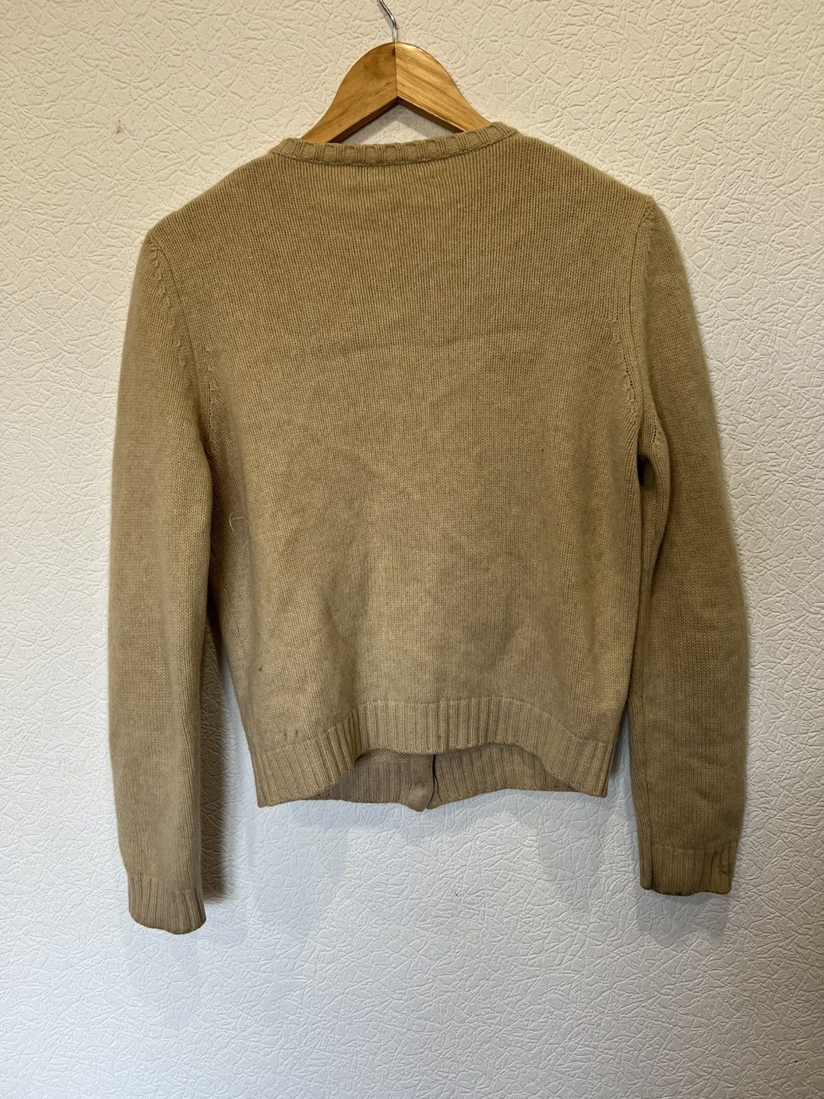 Brunello Cucinelli Brunello Cucinelli Beige Womens Cardigan Cashmere Size L / US 10 / IT 46 - 9 Thumbnail