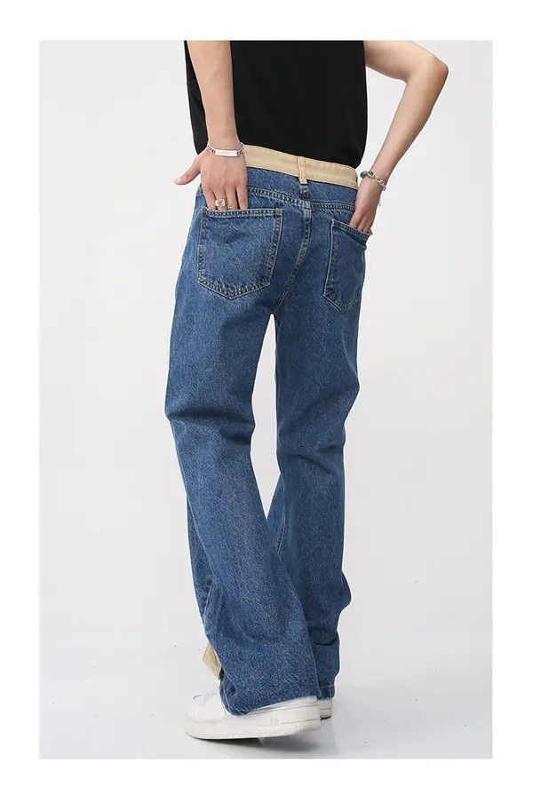 Japanese Brand VIBE Japanese retro washed color casual loose flared jeans Size US 32 / EU 48 - 5 Thumbnail