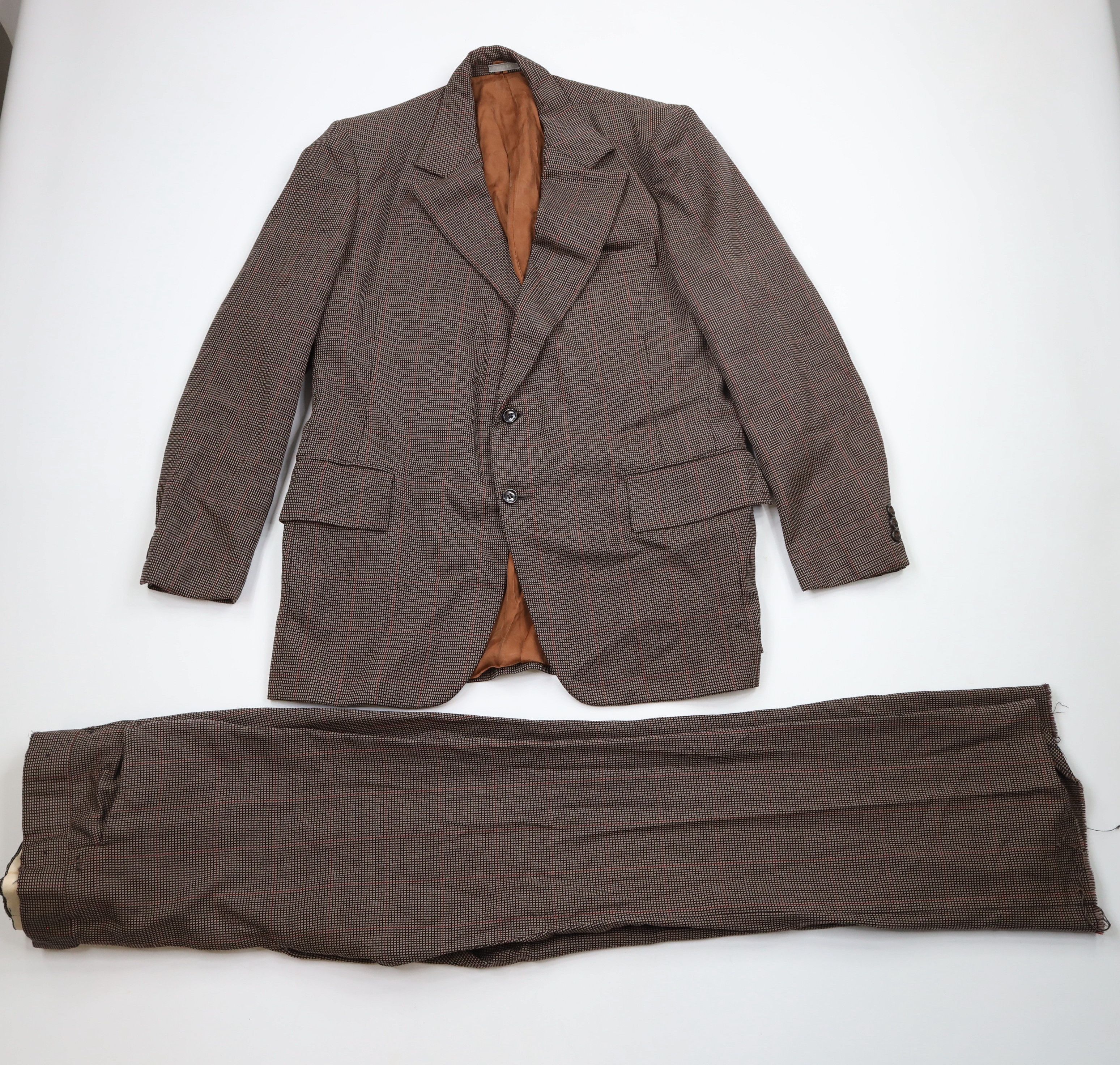 Other Vintage 70s Streetwear Thrashed 2 Piece Heavy Wool Suit Size 40L - 1 Thumbnail