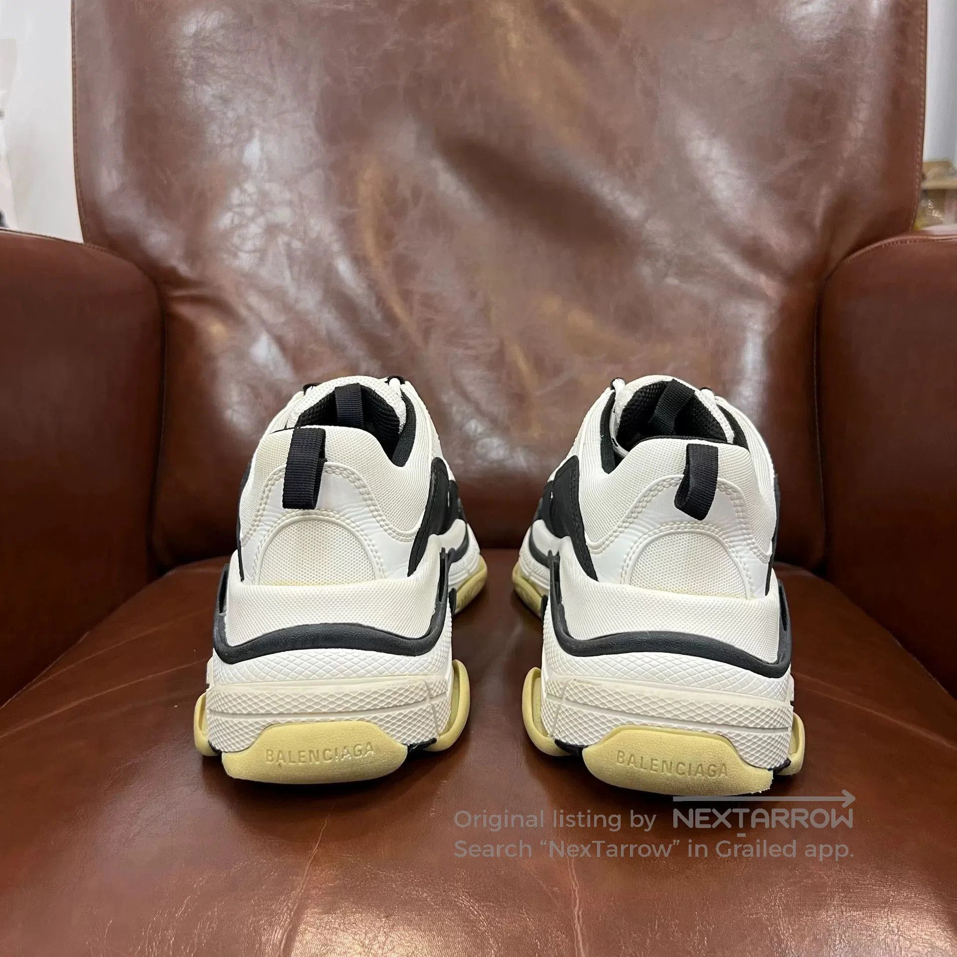 Balenciaga Balenciaga Triple S Black White Size 41. Size US 8 / EU 41 - 3 Thumbnail