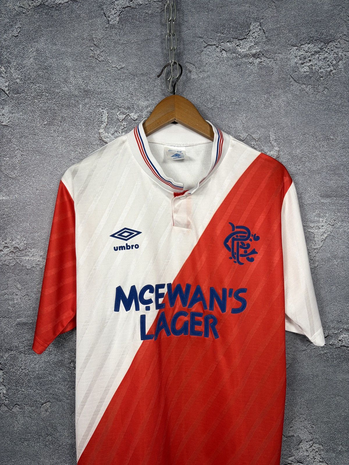 Umbro Vintage Umbro Glasgow Rangers 1987/88 Away T-shirt Jersey Size US L / EU 52-54 / 3 - 2 Thumbnail