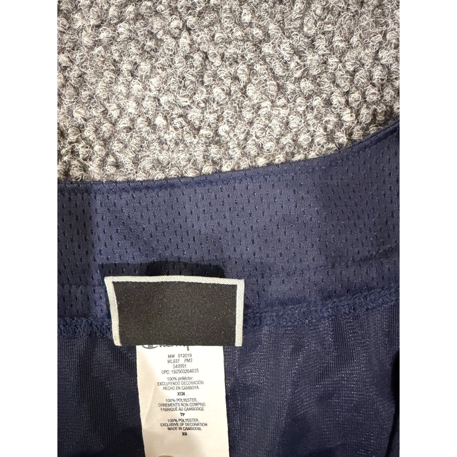Champion Champion blue sleeveless crown baseball dress womens xs snap logo jersey puff sleeve knee length lined A-Line solid knit polyester Size XS / US 0-2 / IT 36-38 - 6 Thumbnail