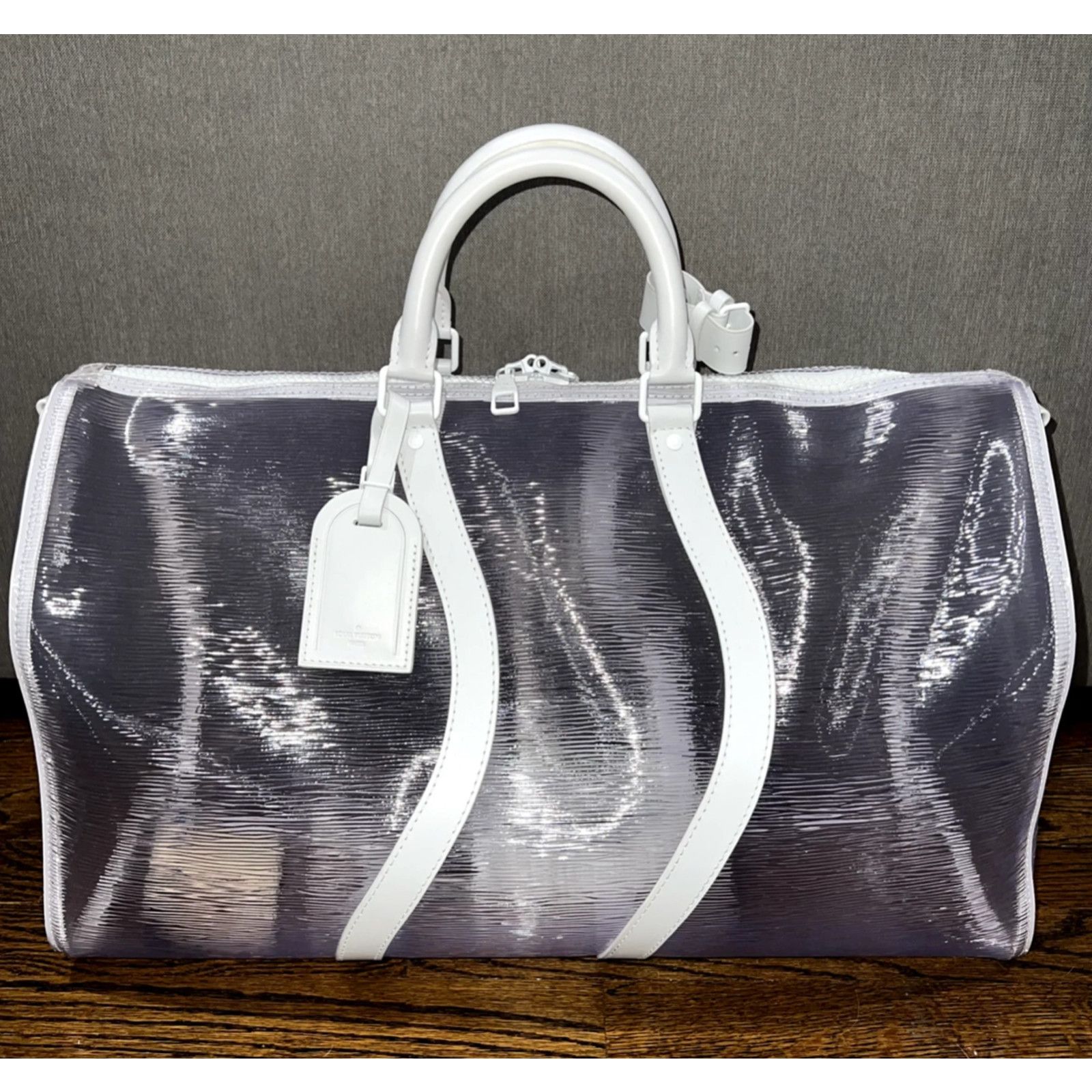Louis Vuitton Louis Vuitton Clear Epi White Duffle Weekend Travel Bag Size ONE SIZE - 2 Thumbnail