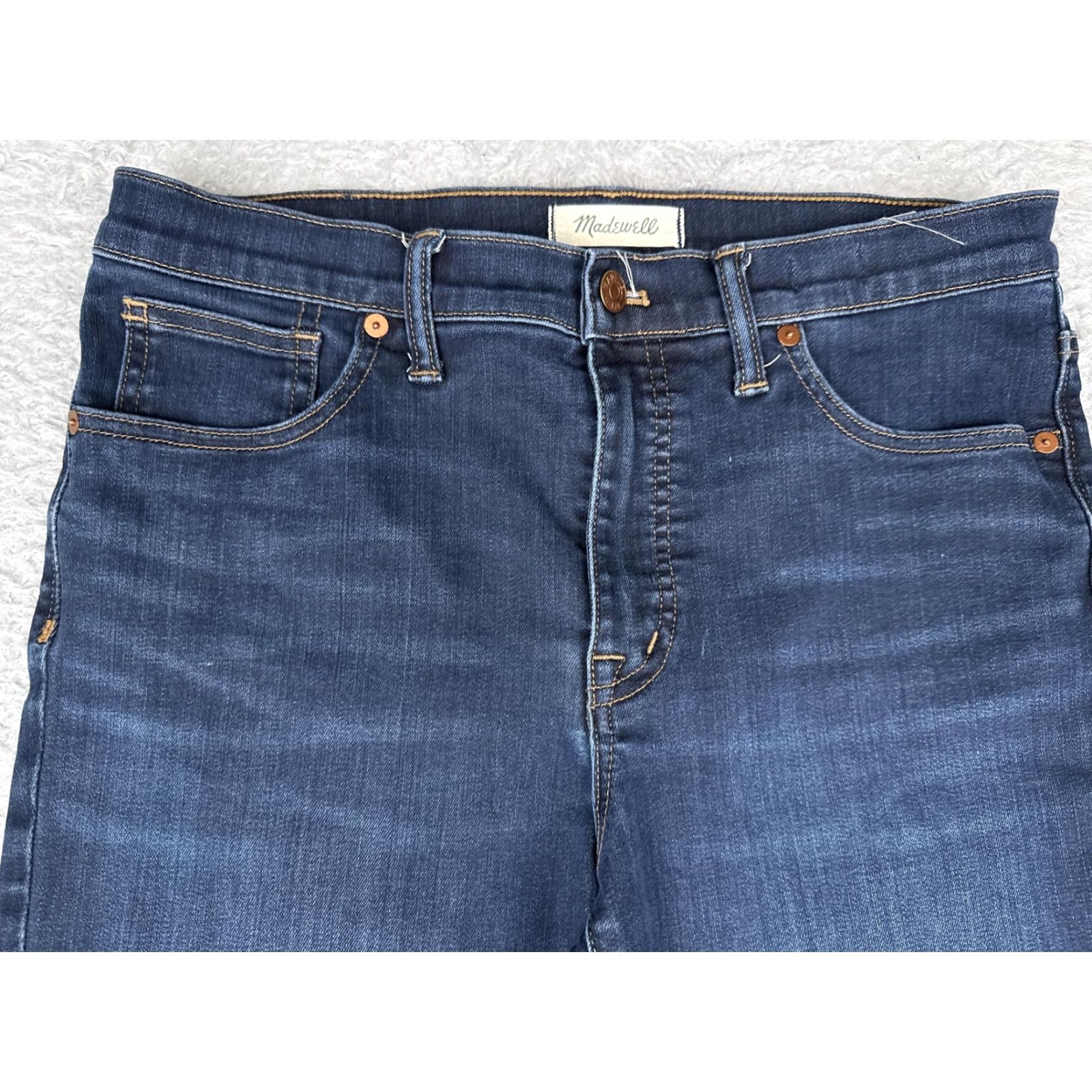 Madewell VINTAGE: None Madewell Jeans Womens 30 Blue Mid Rise Skinny Denim 5-Pocket Stretch Medium Wash 30x28 Mens Womens Boys Girls Size 30" / US 8 / IT 44 - 4 Thumbnail