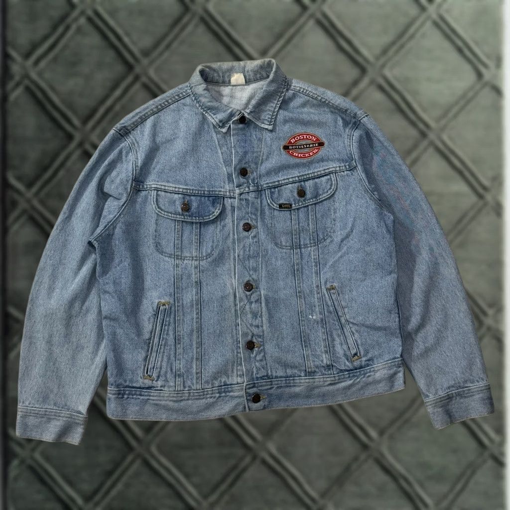 Lee VINTAGE Lee Riders Boston Chicken Denim Jacket XL Market Fast Food 80s Mens Blue Size US XL / EU 56 / 4 - 1 Thumbnail