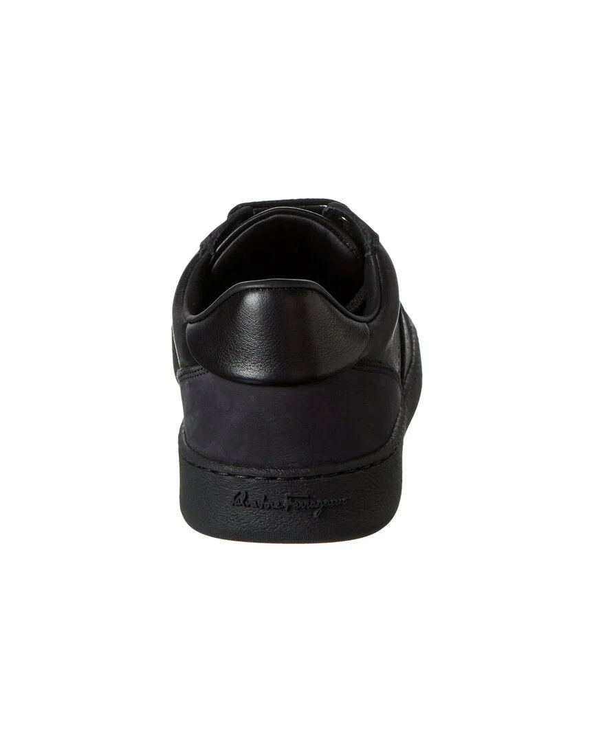 Salvatore Ferragamo o1s1rm1224 Achille Leather Sneakers in Black Size US 5.5 / IT 35.5 - 3 Thumbnail