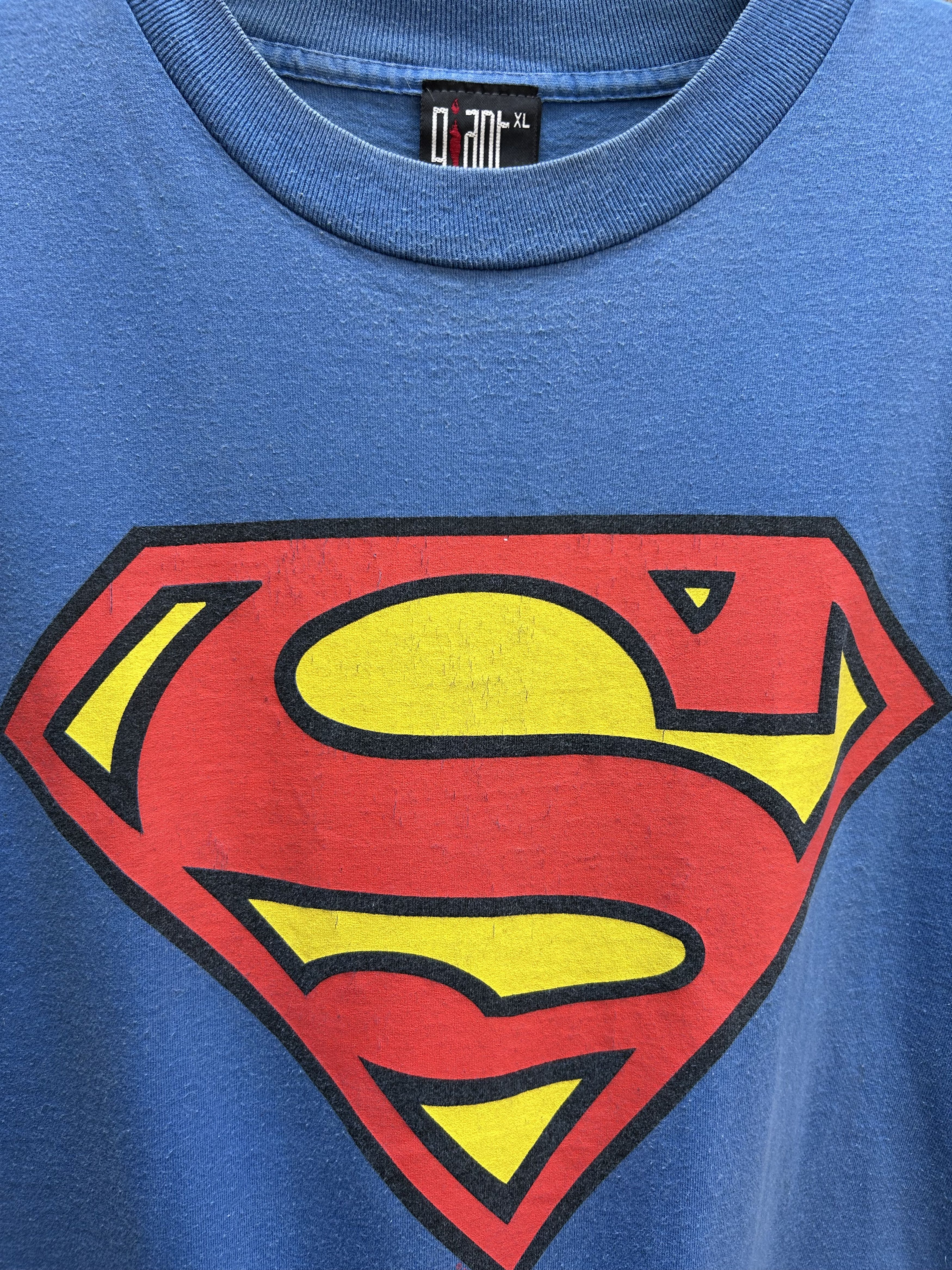 Other Vintage 1996 Superman Movie Giant T-shirt Size US XL / EU 56 / 4 - 4 Thumbnail